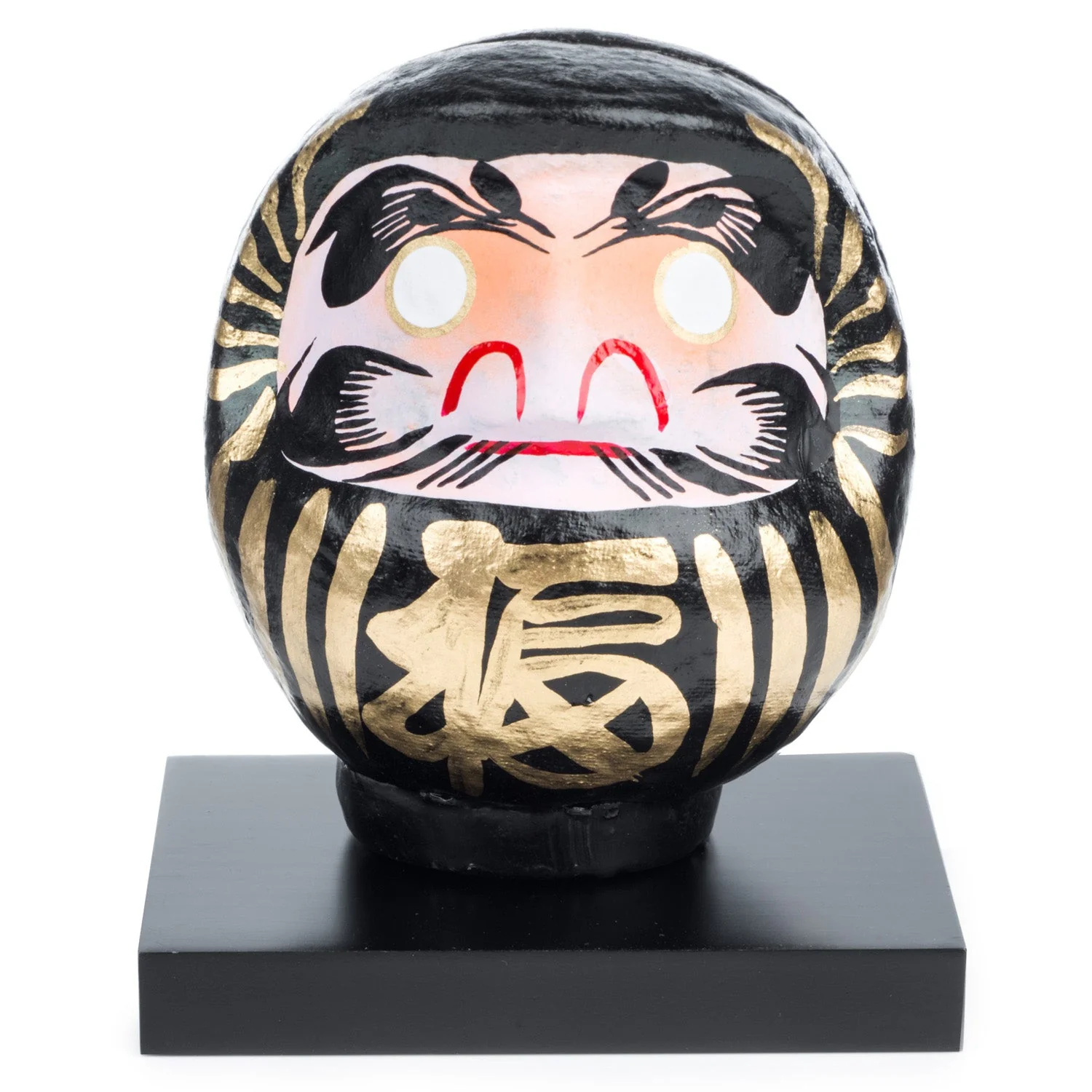 Black Japanese Daruma Doll Lucky God - Image 4