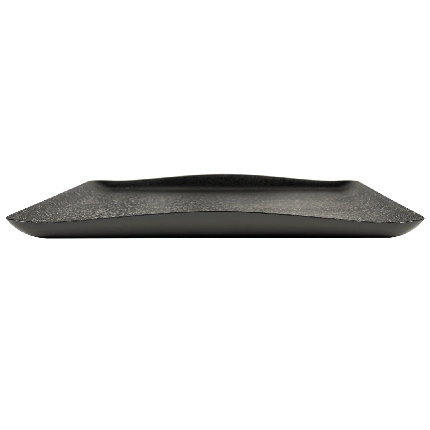 Black Speckled Oblong Plastic Japanese Tray - Image 3
