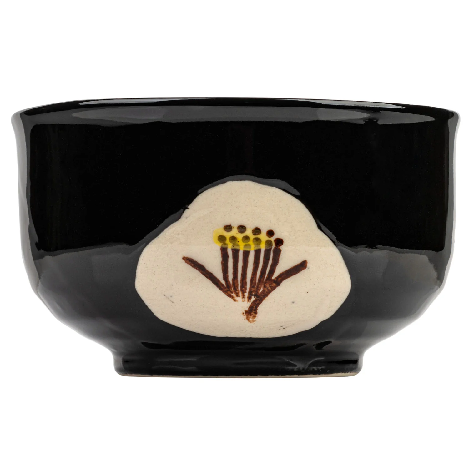 Black Tsubaki Japanese Matcha Teacup - Image 3