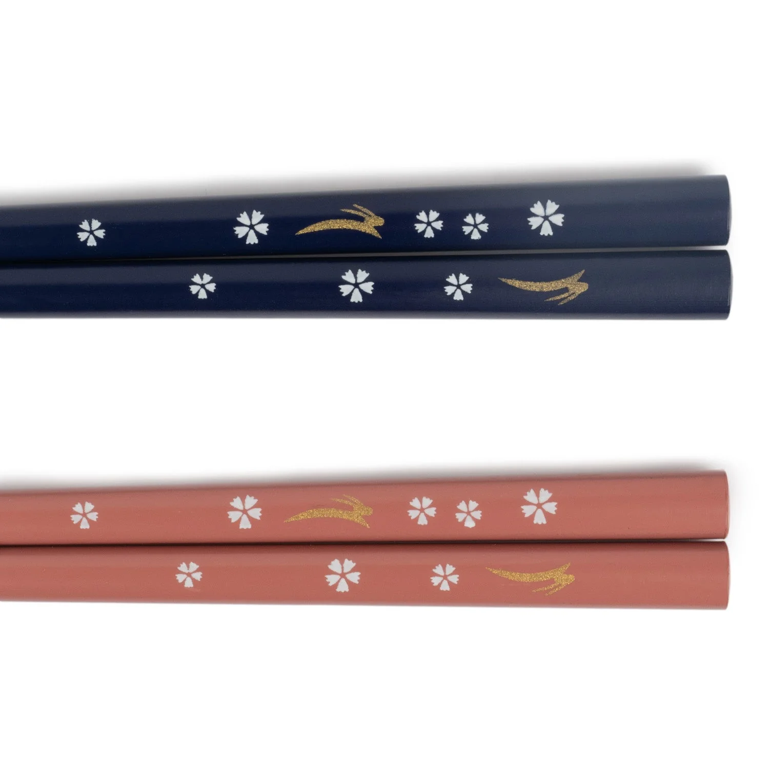 Blue and Pink Blossom Japanese Chopstick Gift Set - Image 3