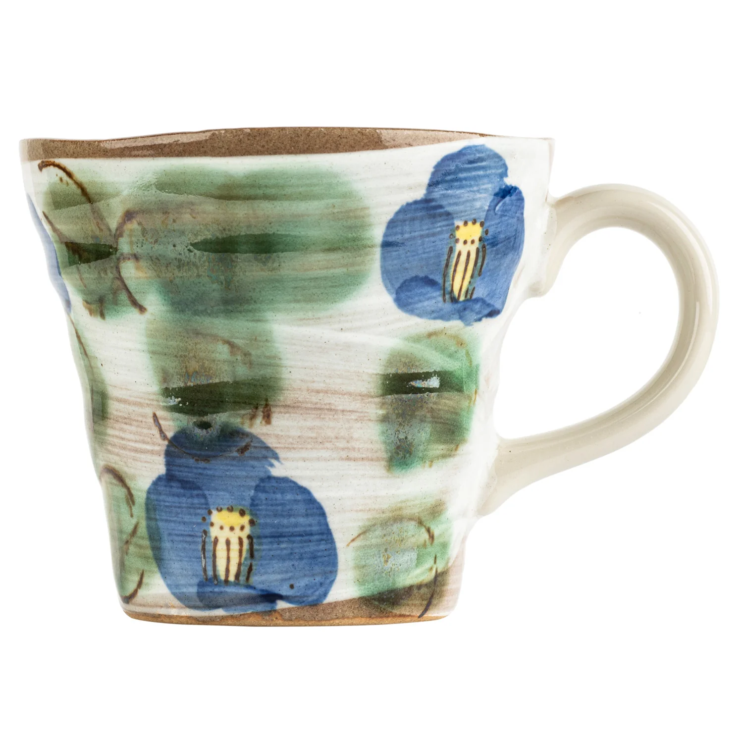 Blue Camellia Japanese Mug - Image 2