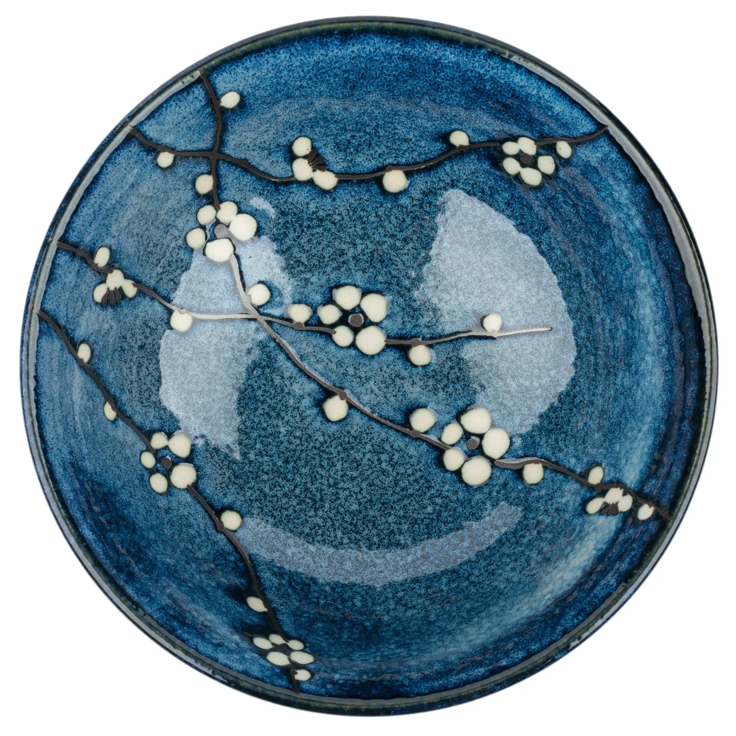 Blue Hana Cherry Blossom Japanese Ramen Bowl - Image 3