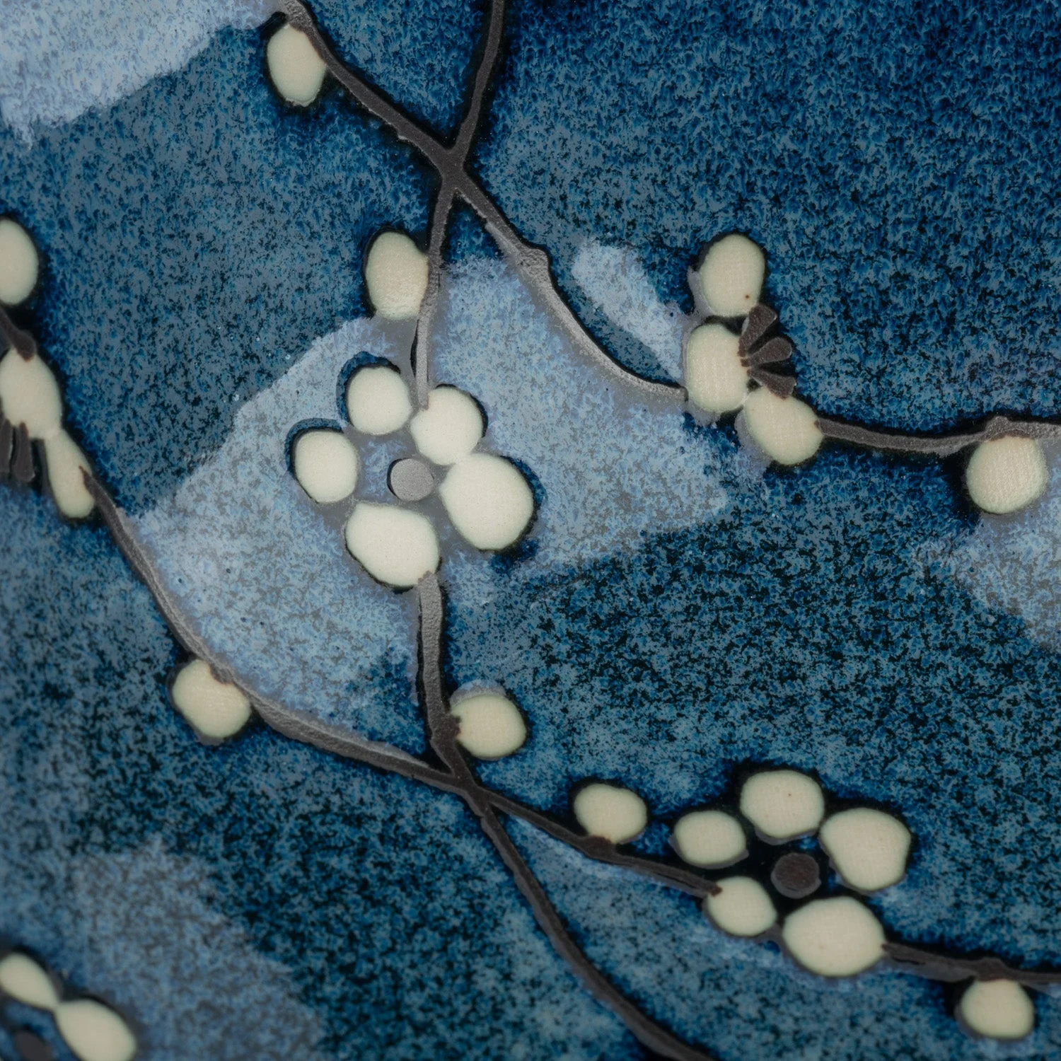 Blue Hana Cherry Blossom Japanese Ramen Bowl - Image 4
