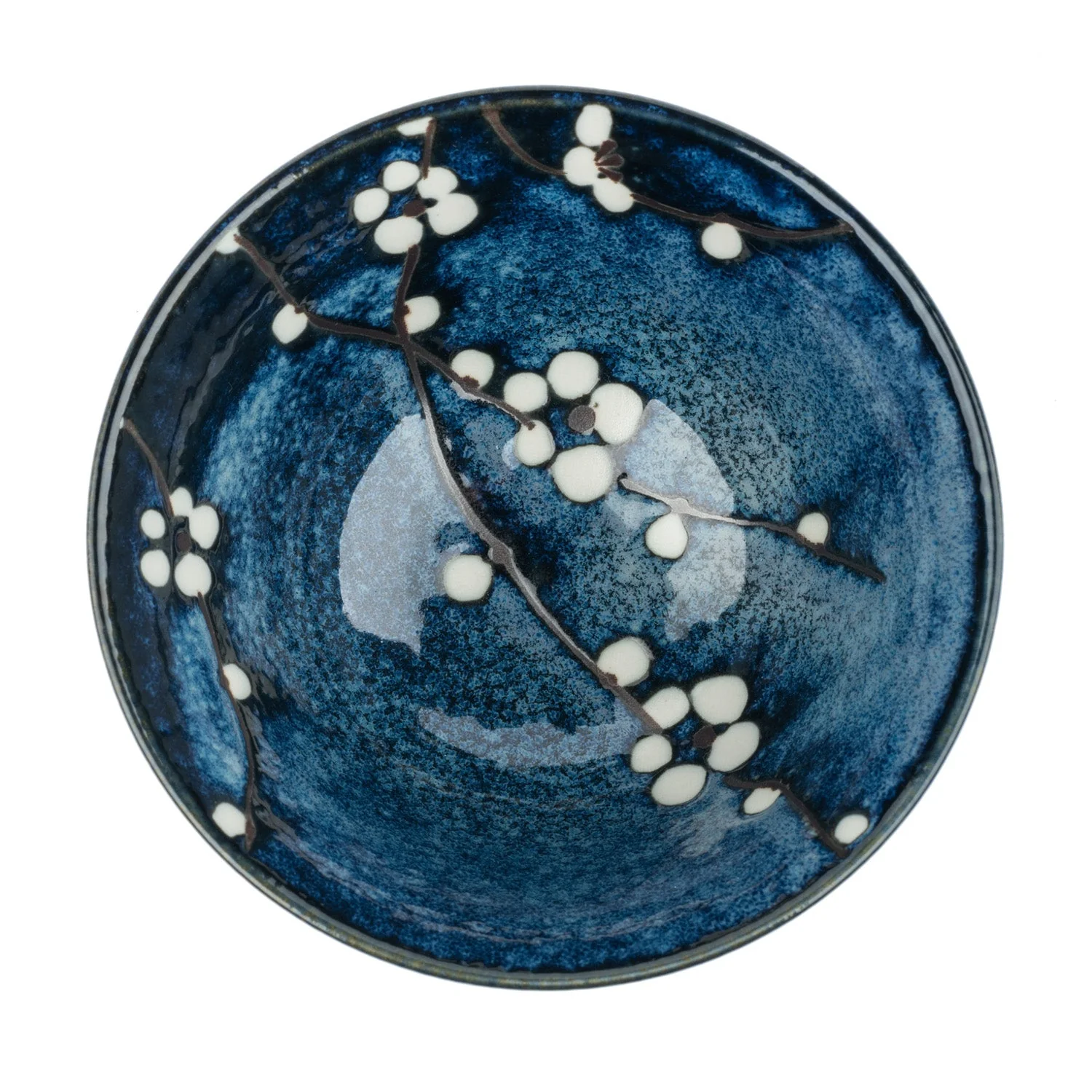 Blue Hana Cherry Blossom Japanese Rice Bowl - Image 3