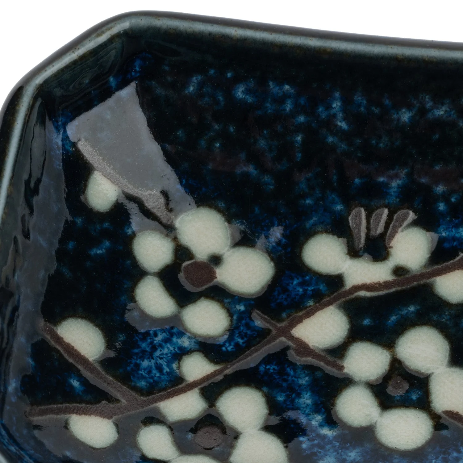 Blue Hana Cherry Blossom Japanese Sauce Dish - Image 4