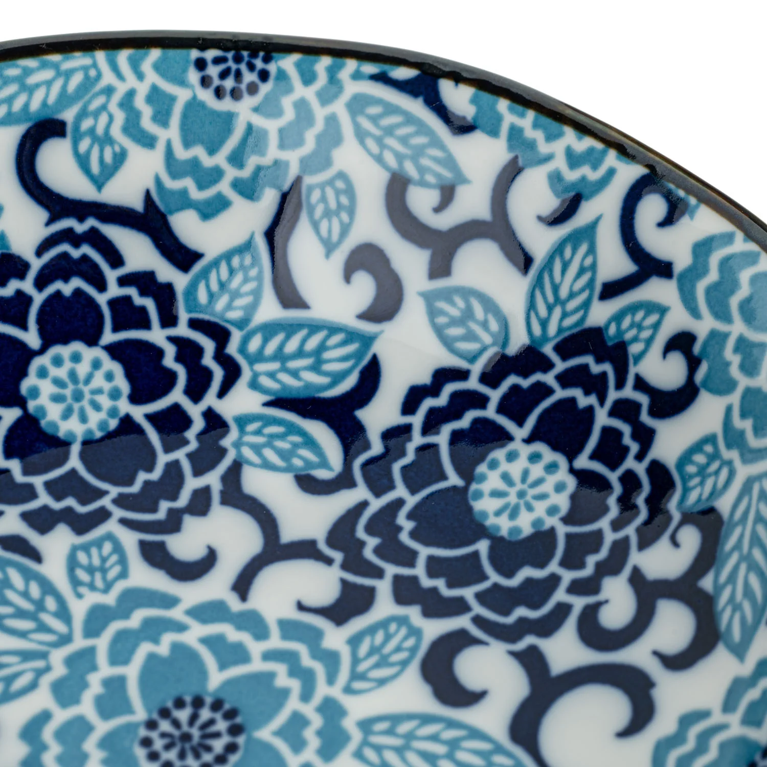 Blue Peony Japanese Bowl - Image 4