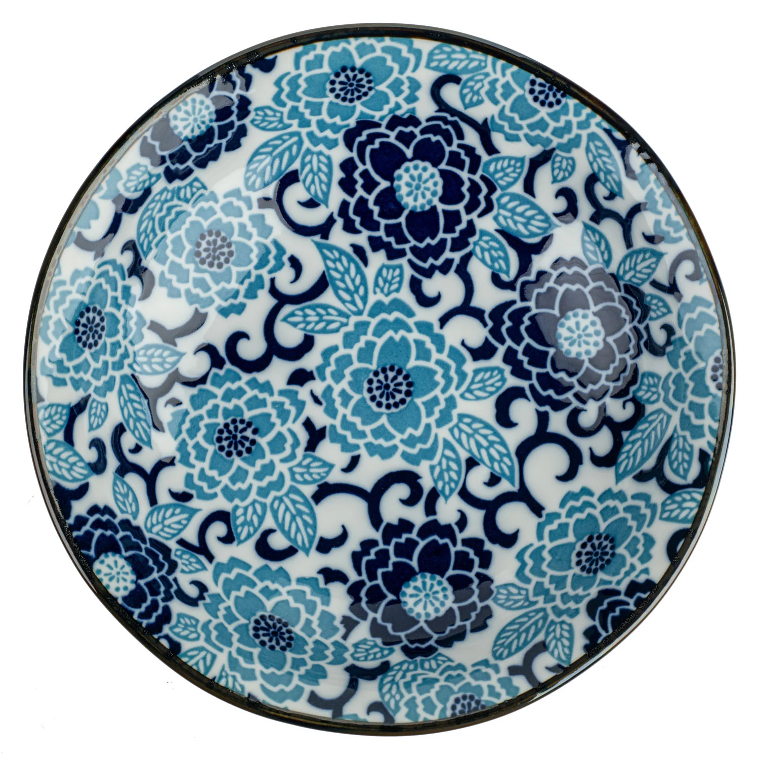 Blue Peony Japanese Bowl - Image 5