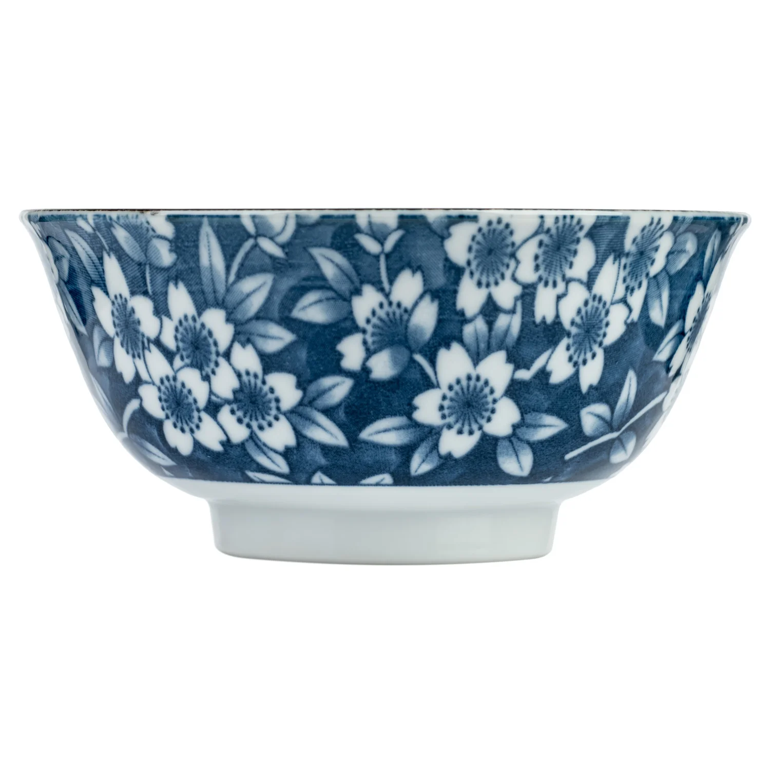 Blue Sakura Ceramic Japanese Soup Bowl - Image 3