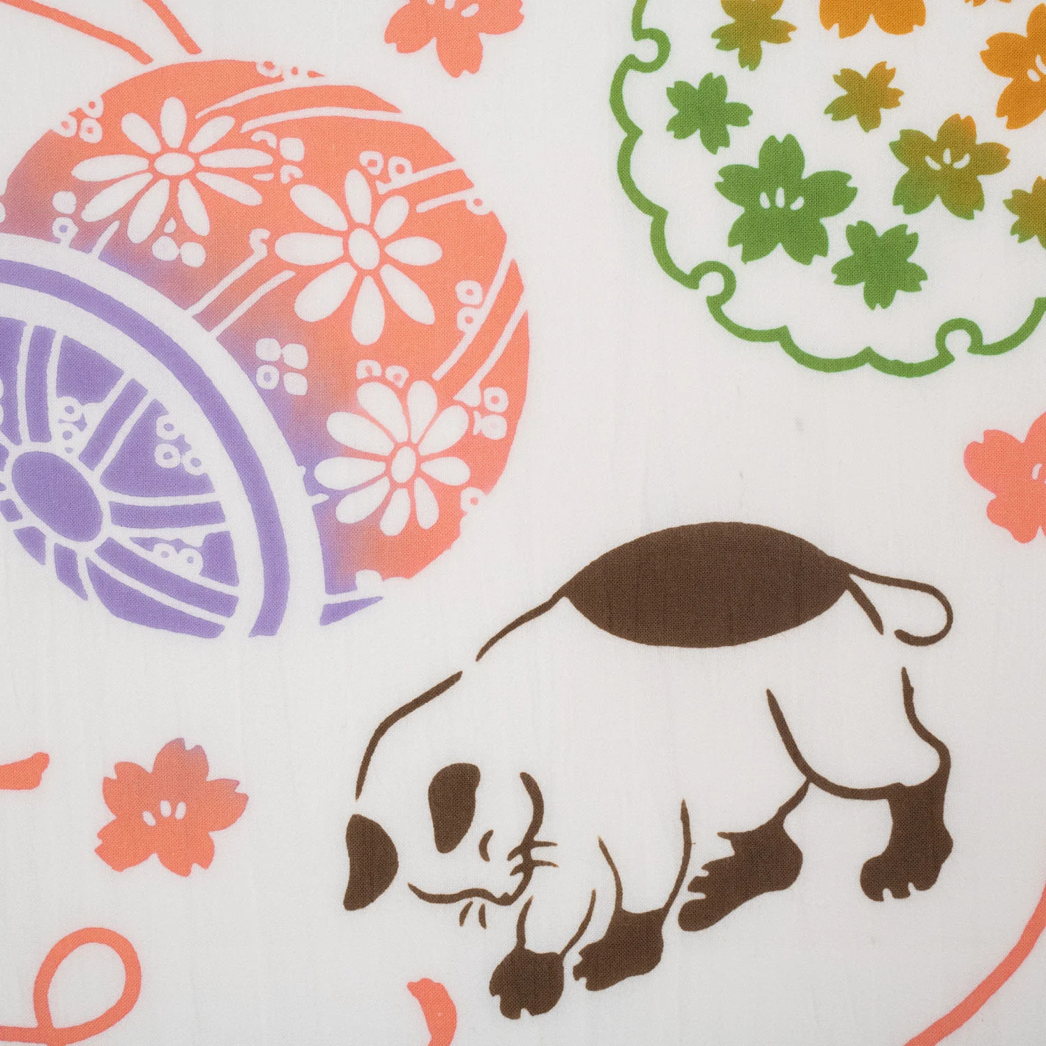 Cats and Temari Japanese Tapestry Set - Image 4