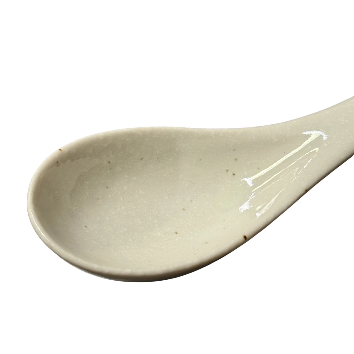 Cream Japanese Noodle Soup Spoon - Image 4