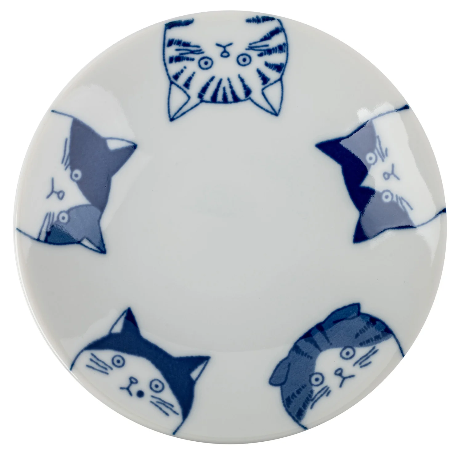 Cute 5 Cats Japanese Large Sauce Dish - Image 3