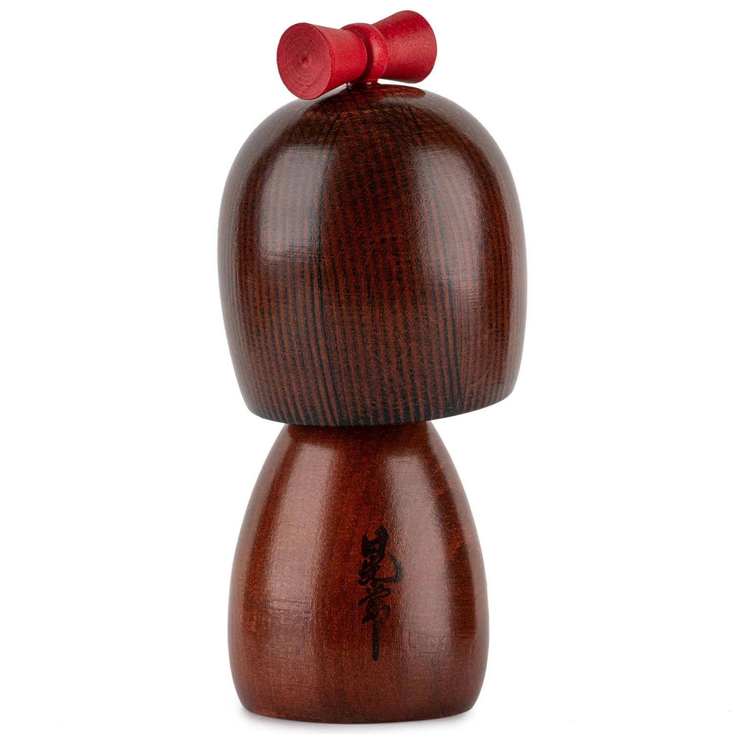 Cute Girl Maple Leaf Japanese Kokeshi Doll - Image 3