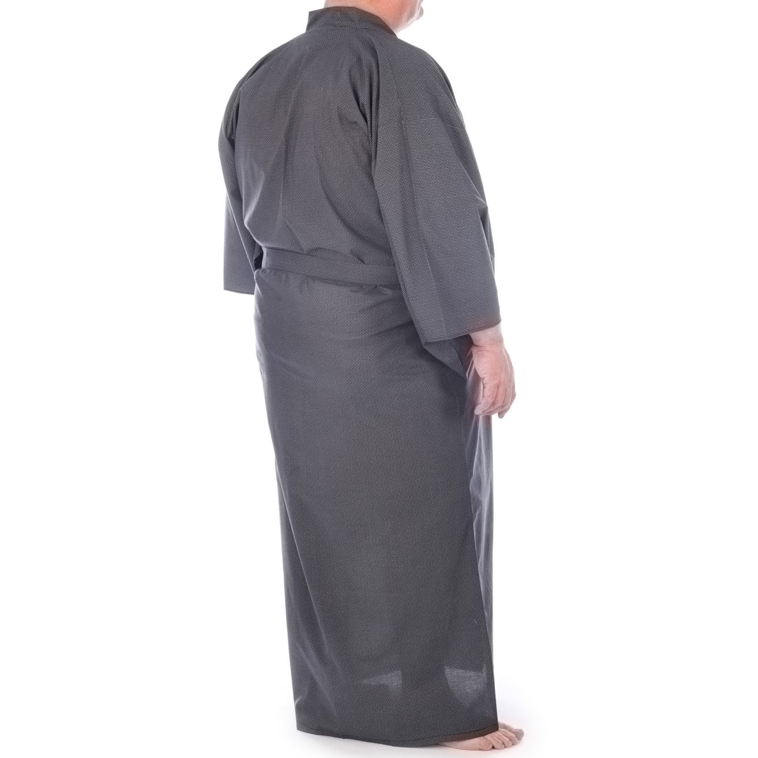 Extra Large Mens Black Cotton Japanese Yukata - Image 4