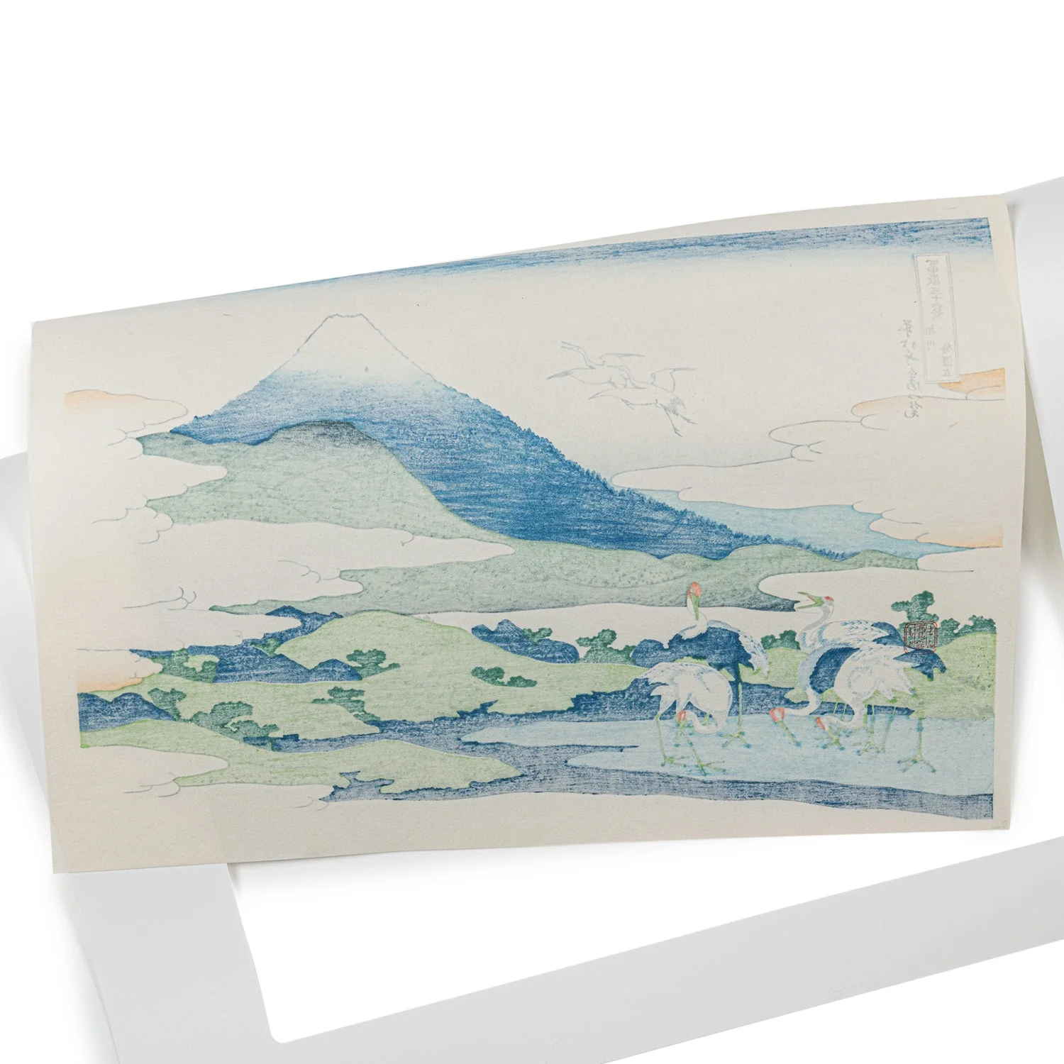 Framed Umezawaza in Sagami Japanese Woodblock Print - Image 4