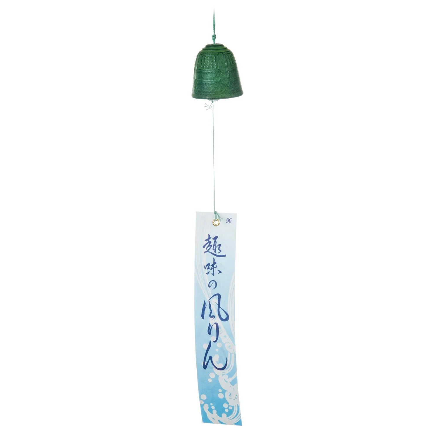 Green Bell Cast Iron Japanese Wind Chime - Image 2