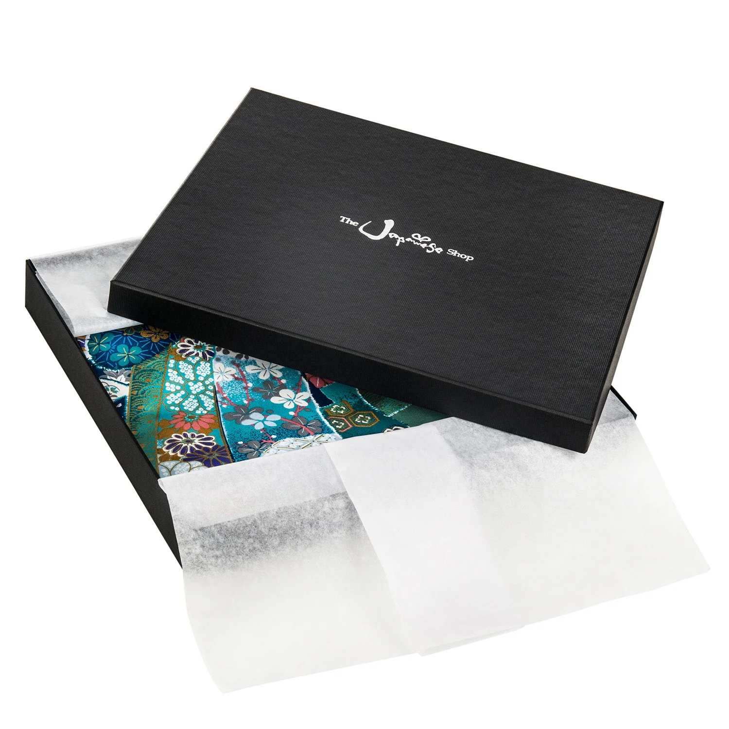 Green Ribbon Long Japanese Cotton Yukata - Image 6