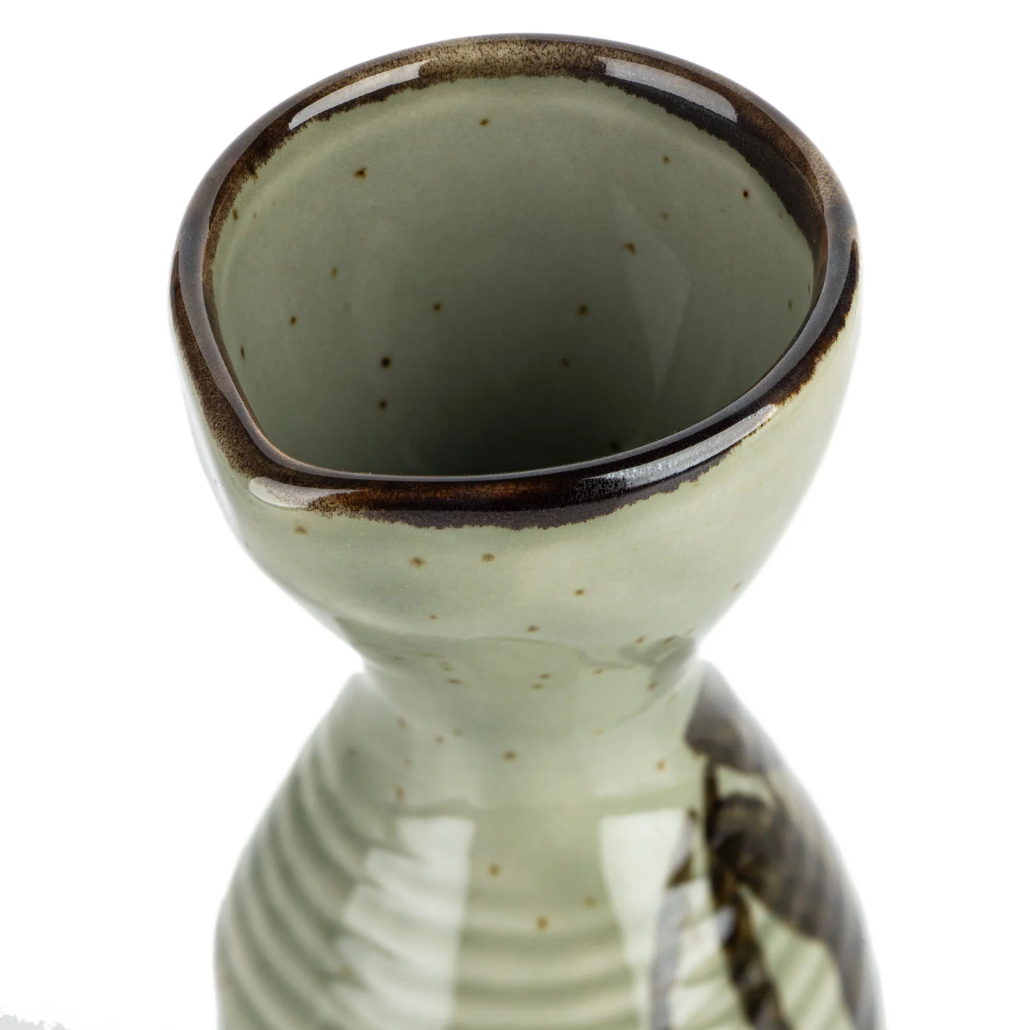 Grey Sasa Traditional Japanese Sake Jug - Image 3