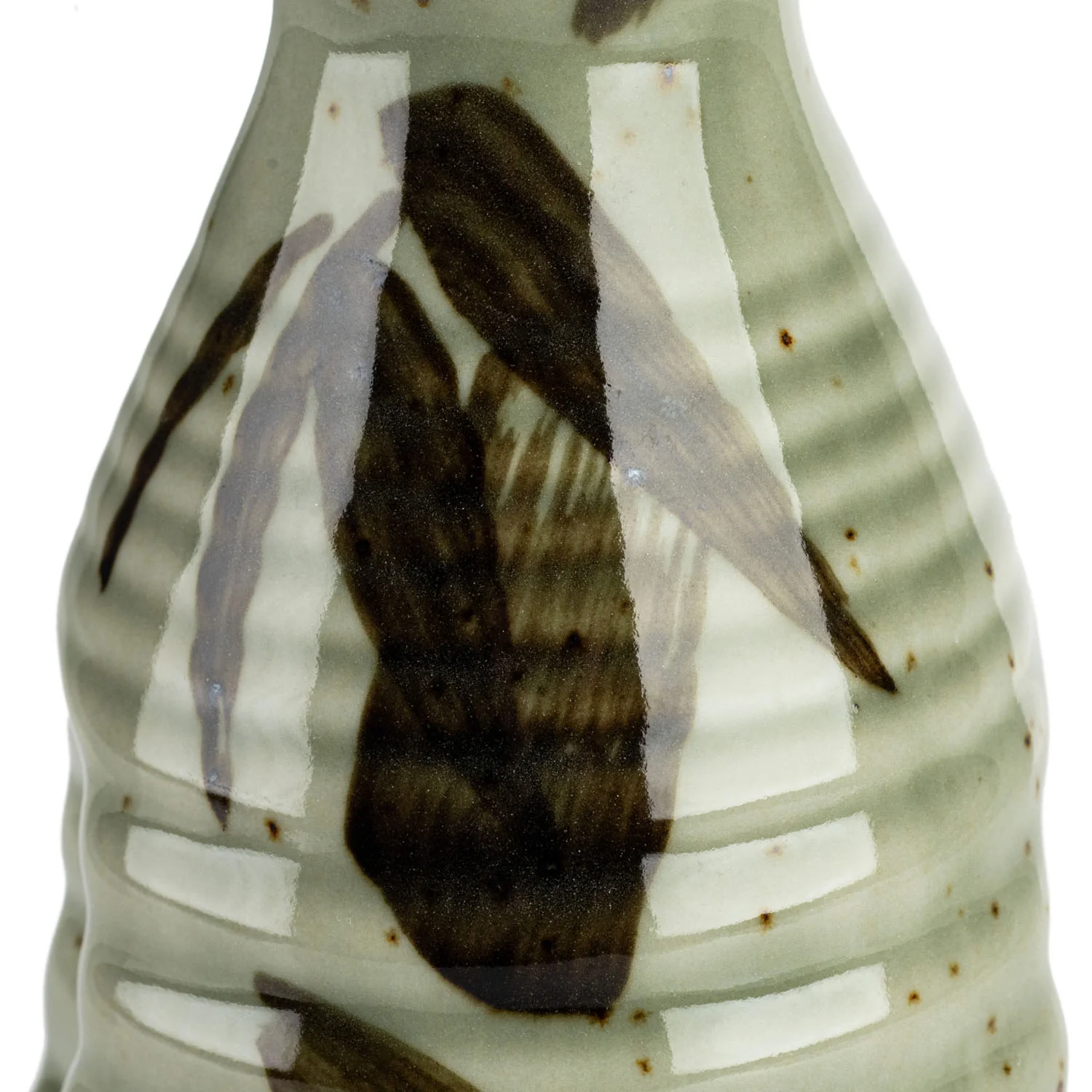 Grey Sasa Traditional Japanese Sake Jug - Image 4