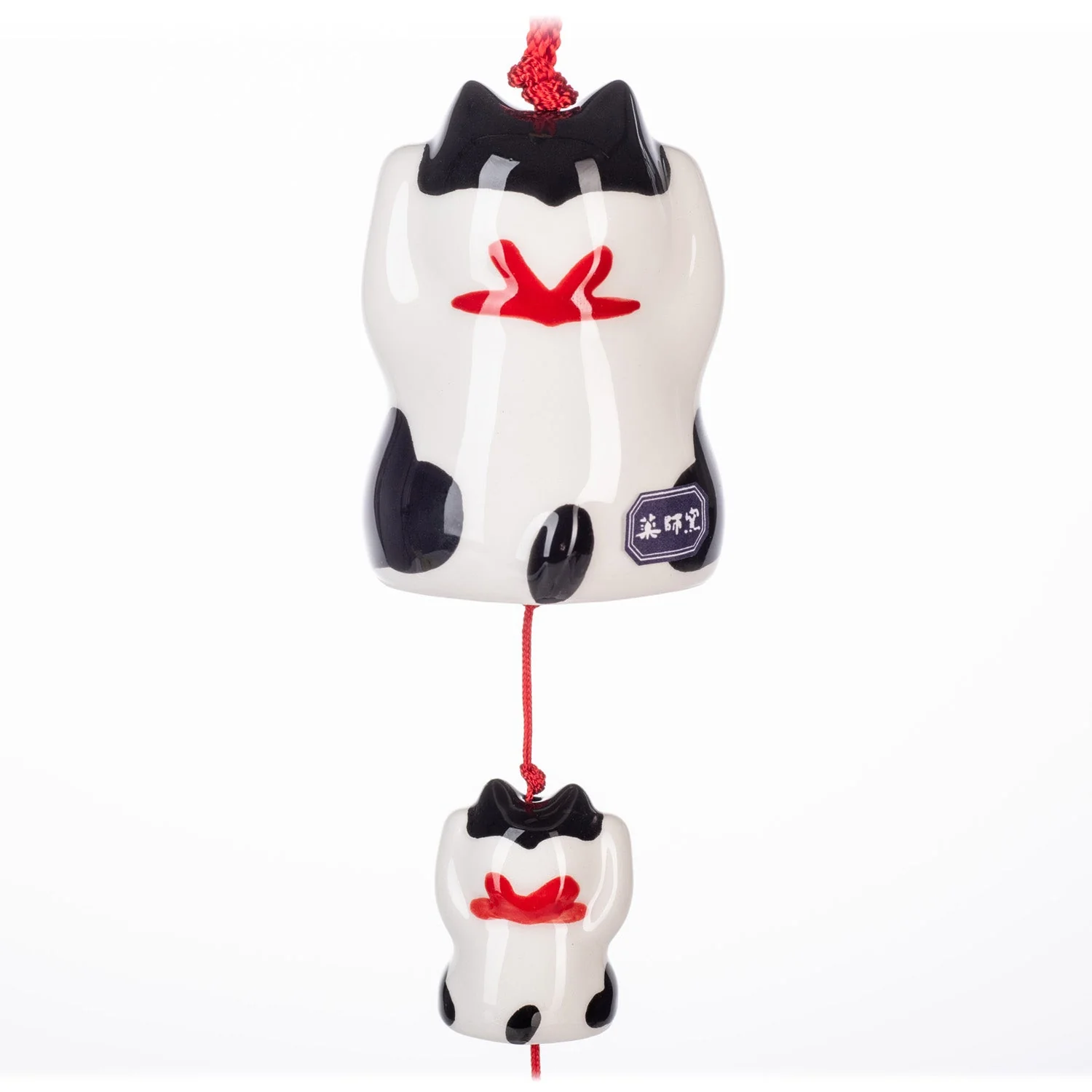 Happy Tabby Lucky Cat Japanese Wind Chime - Image 2