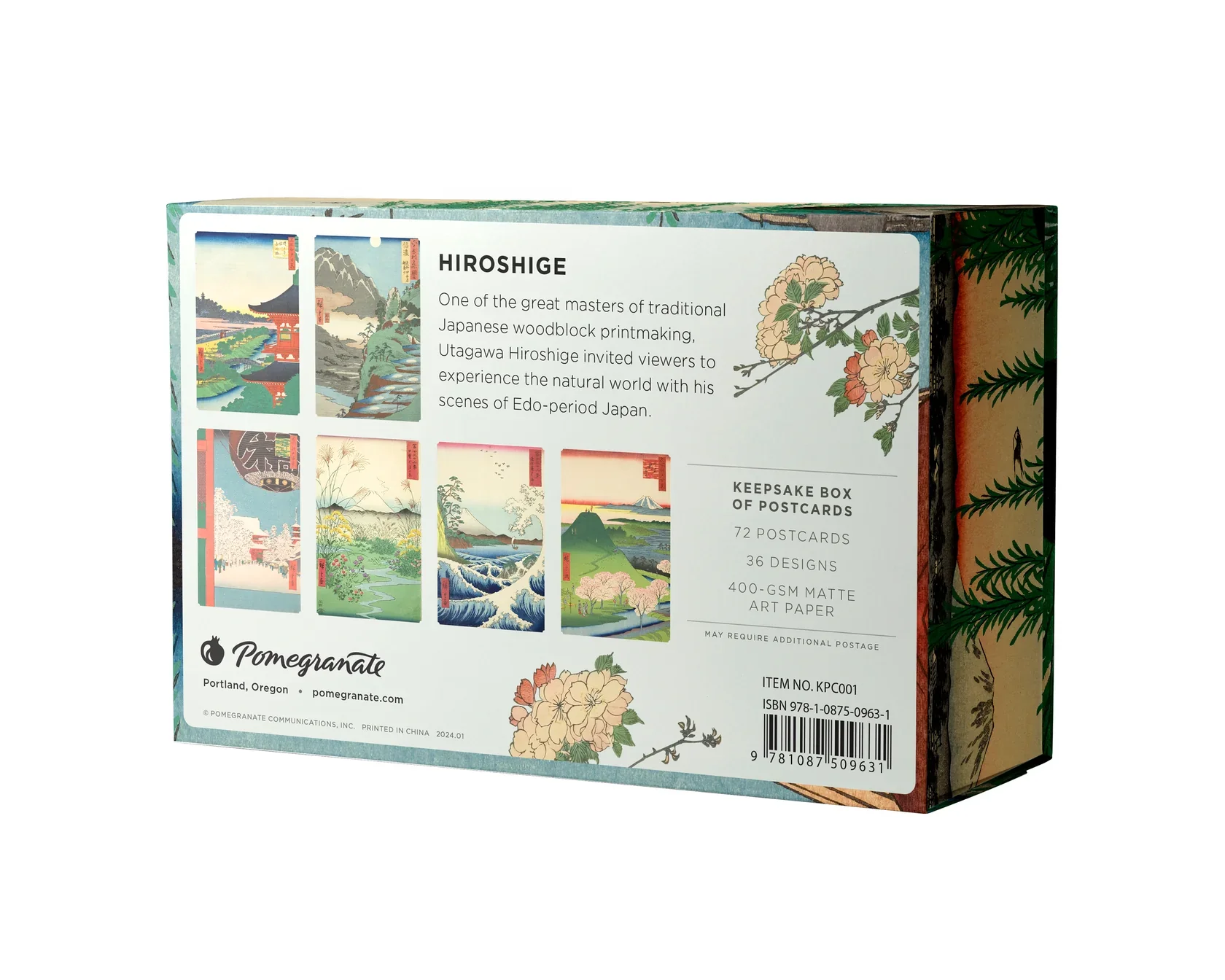 Hiroshige Keepsake Box 72 Japanese Postcards - Image 6