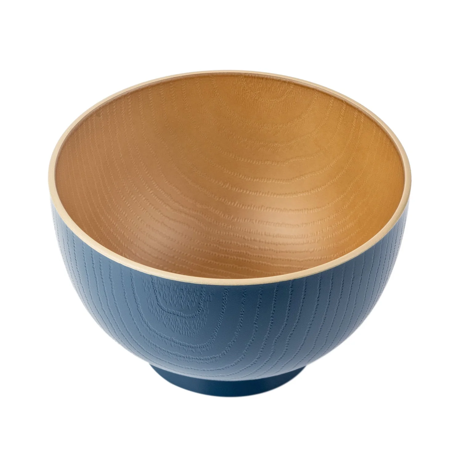 Indigo Blue Japanese Lacquer Bowl - Image 2
