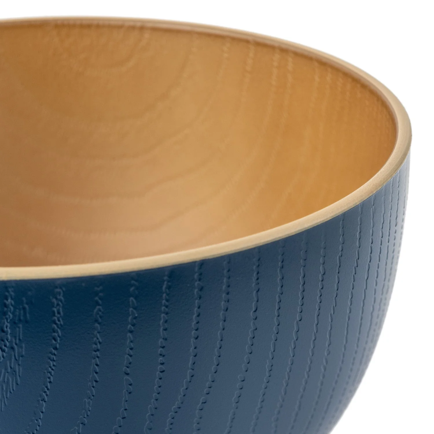 Indigo Blue Japanese Lacquer Bowl - Image 4