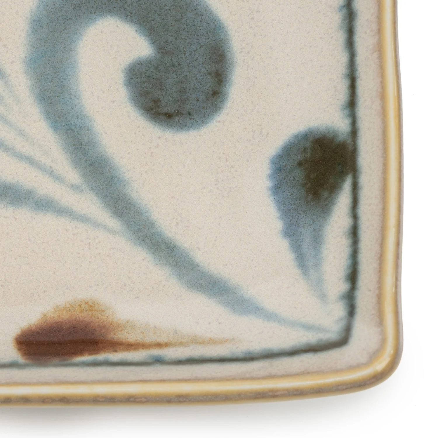 Karakusa Brush Blue Japanese Sushi Plate Set - Image 4