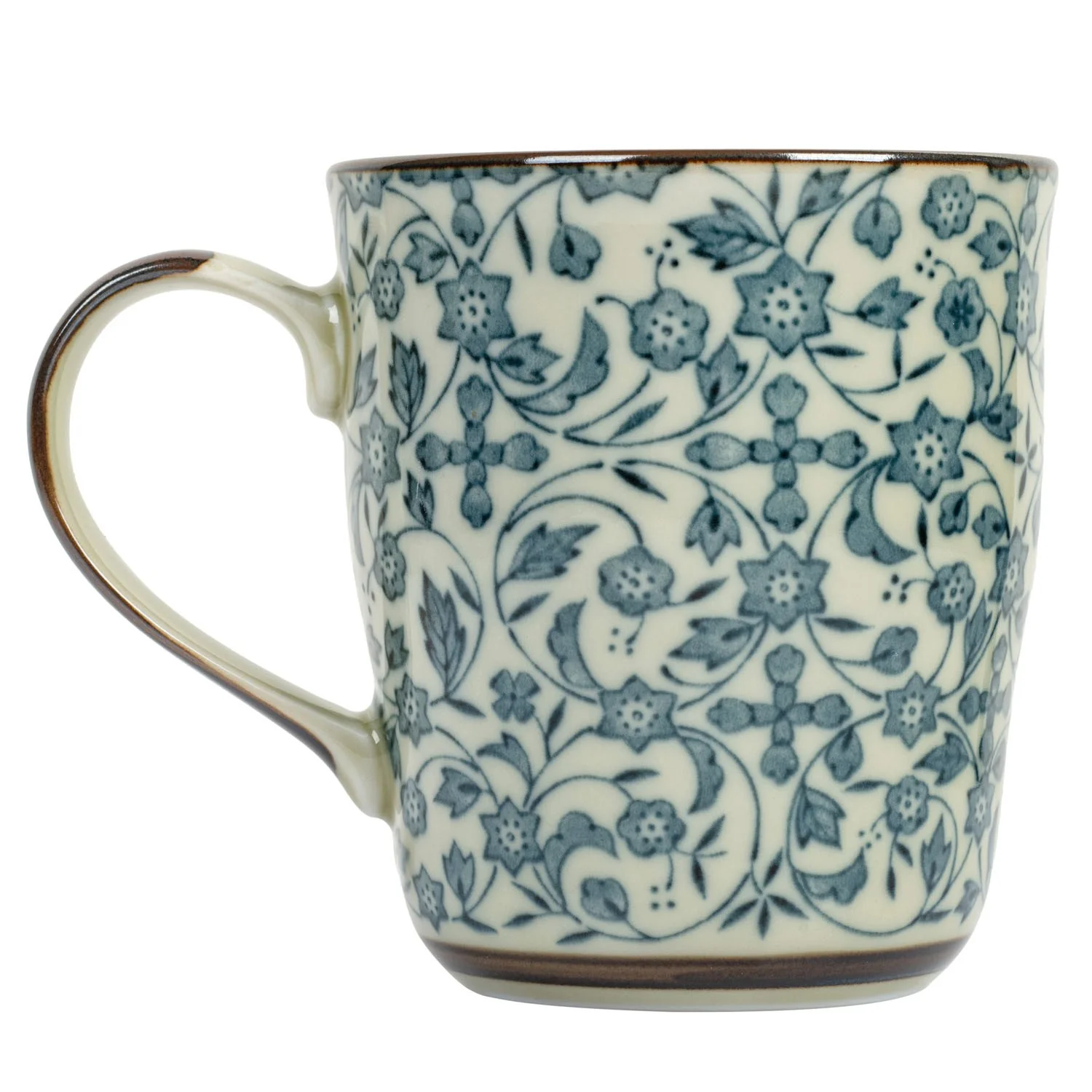 Kozome Karakusa Ceramic Japanese Tea Mug - Image 2