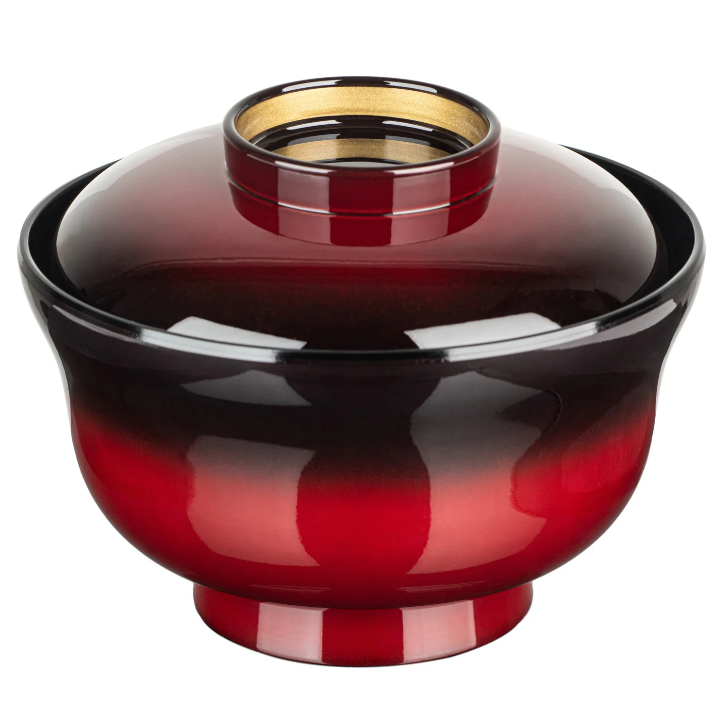 Kasumi Japanese Lacquer Bowl and Lid