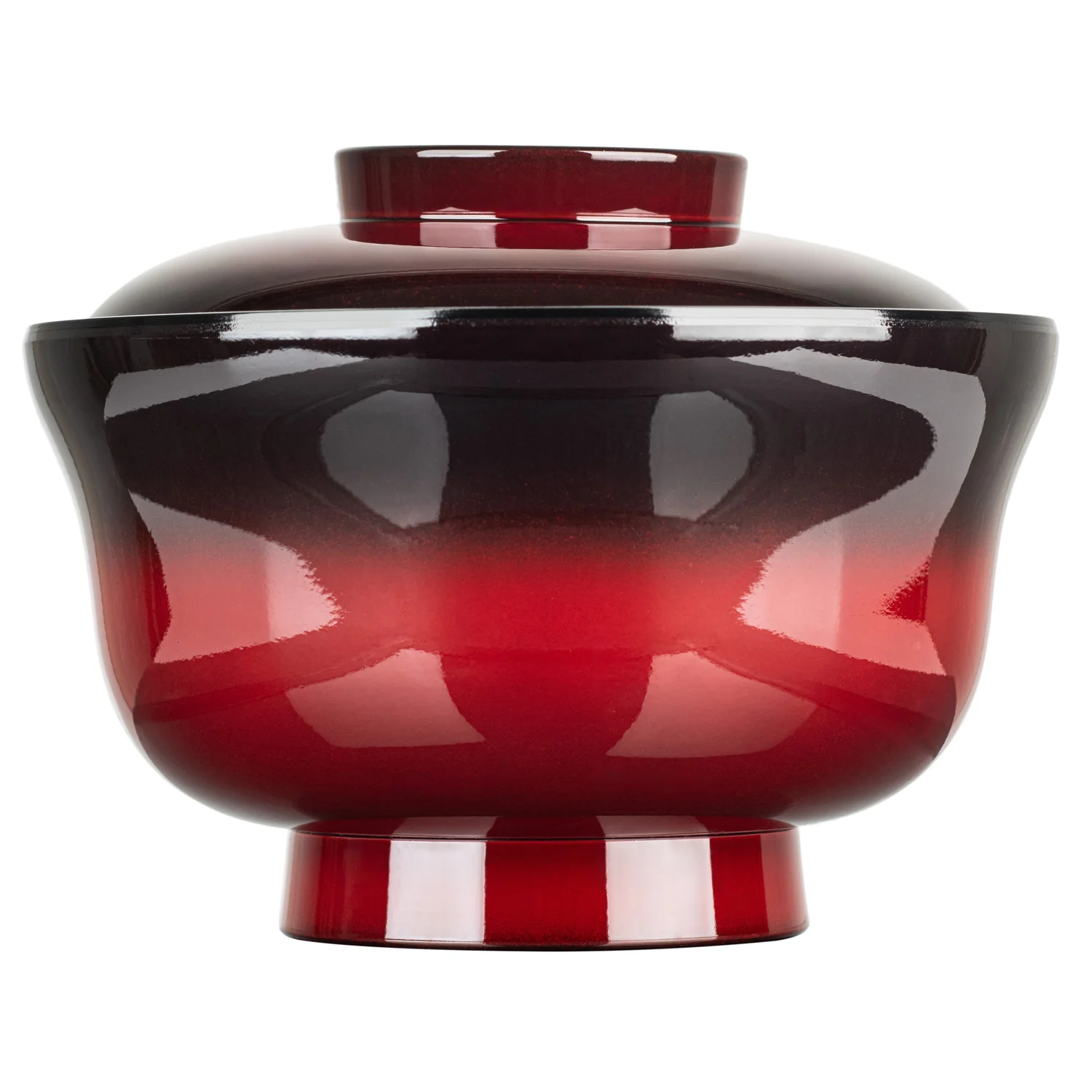 Kasumi Japanese Lacquer Bowl and Lid - Image 2