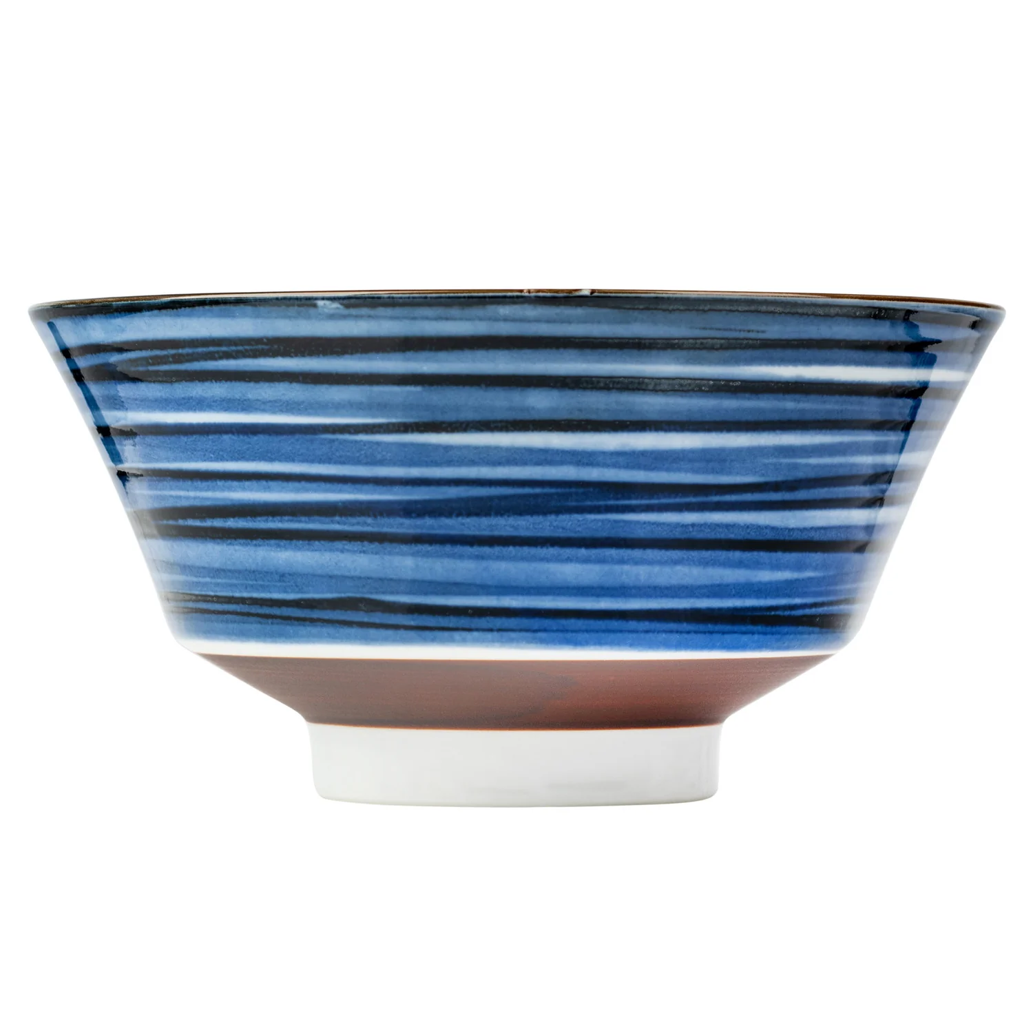 Komasuji Blue Swirl Japanese Ramen Bowl Set - Image 3