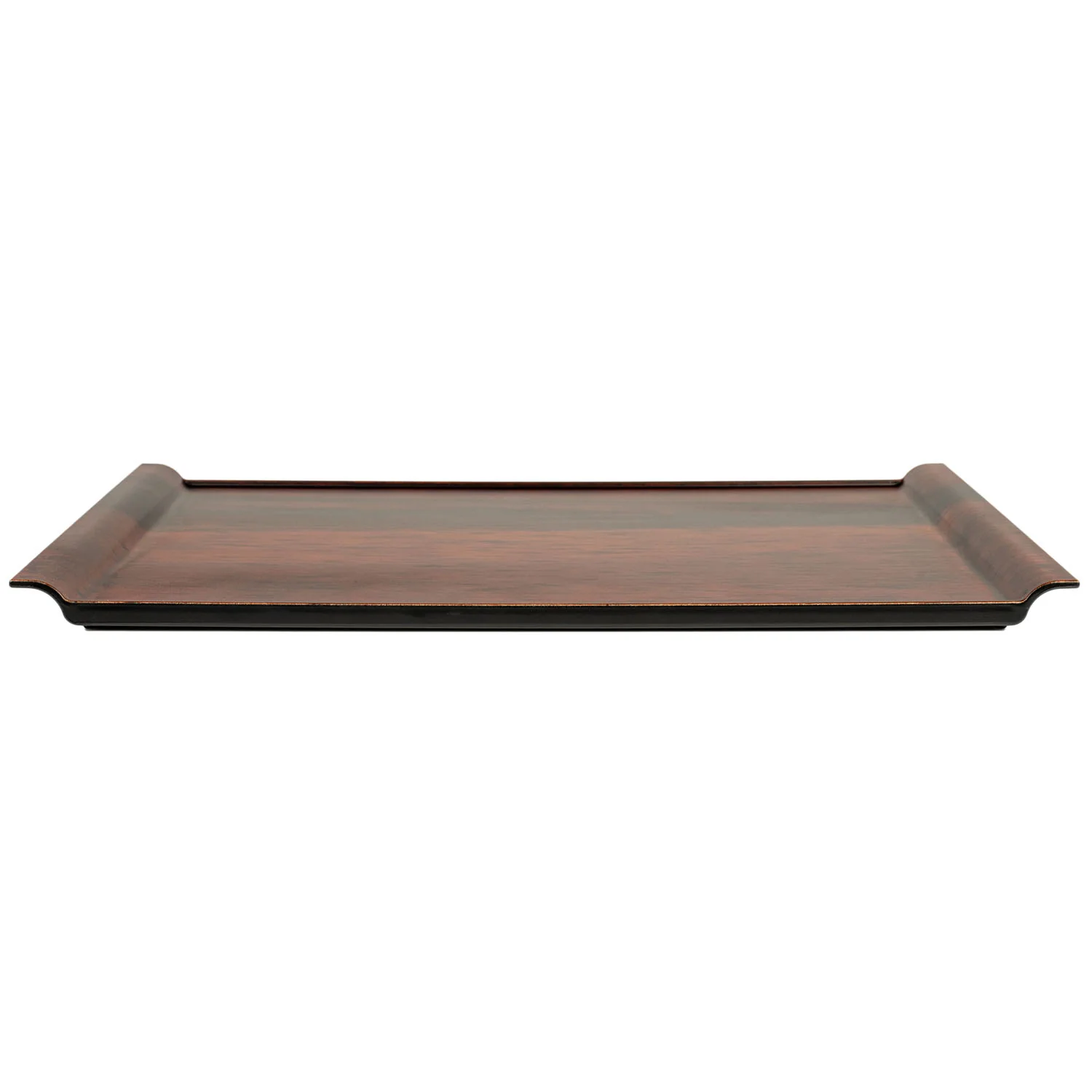 Large Brown Wood Effect Japanese Tray - Image 2