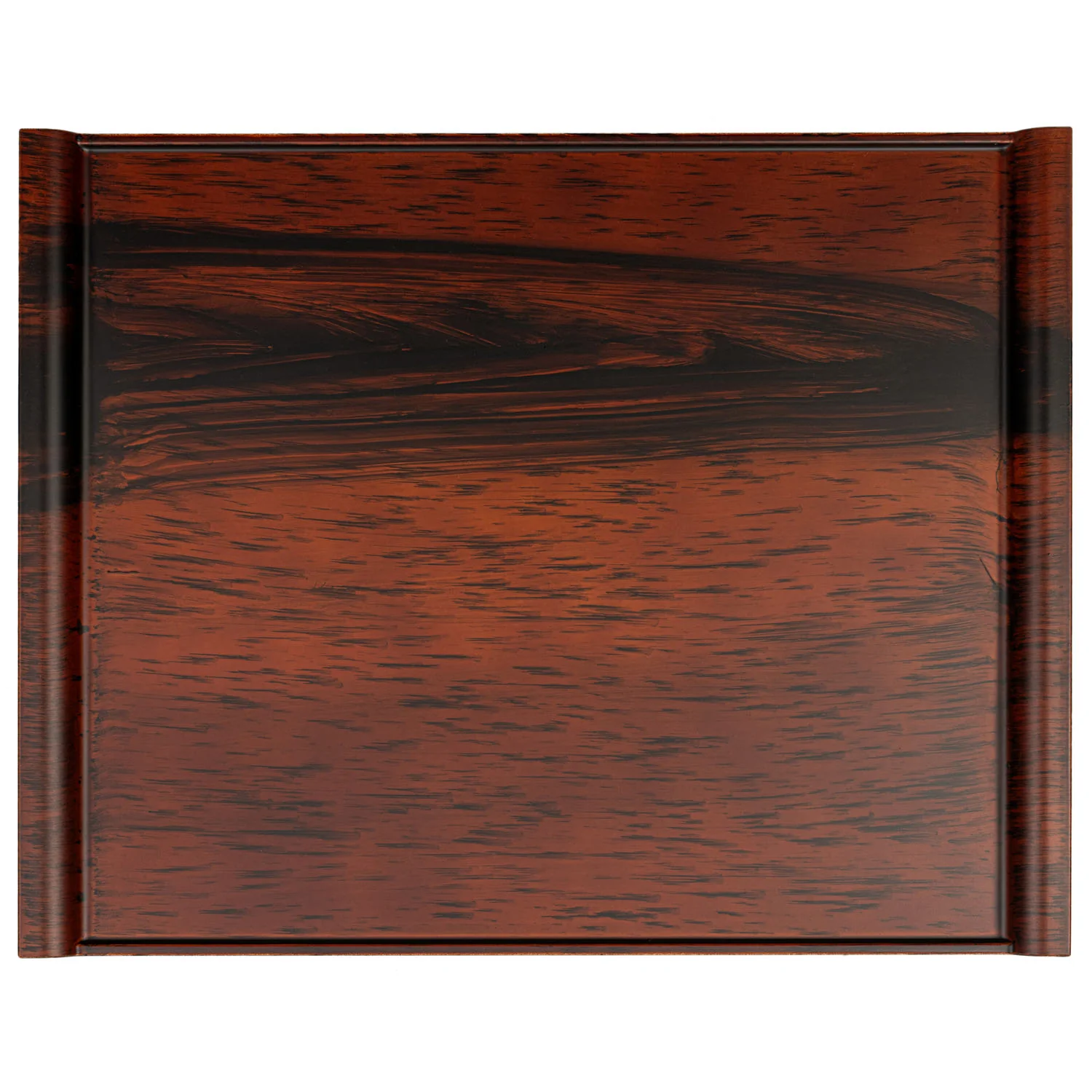 Large Brown Wood Effect Japanese Tray - Image 4