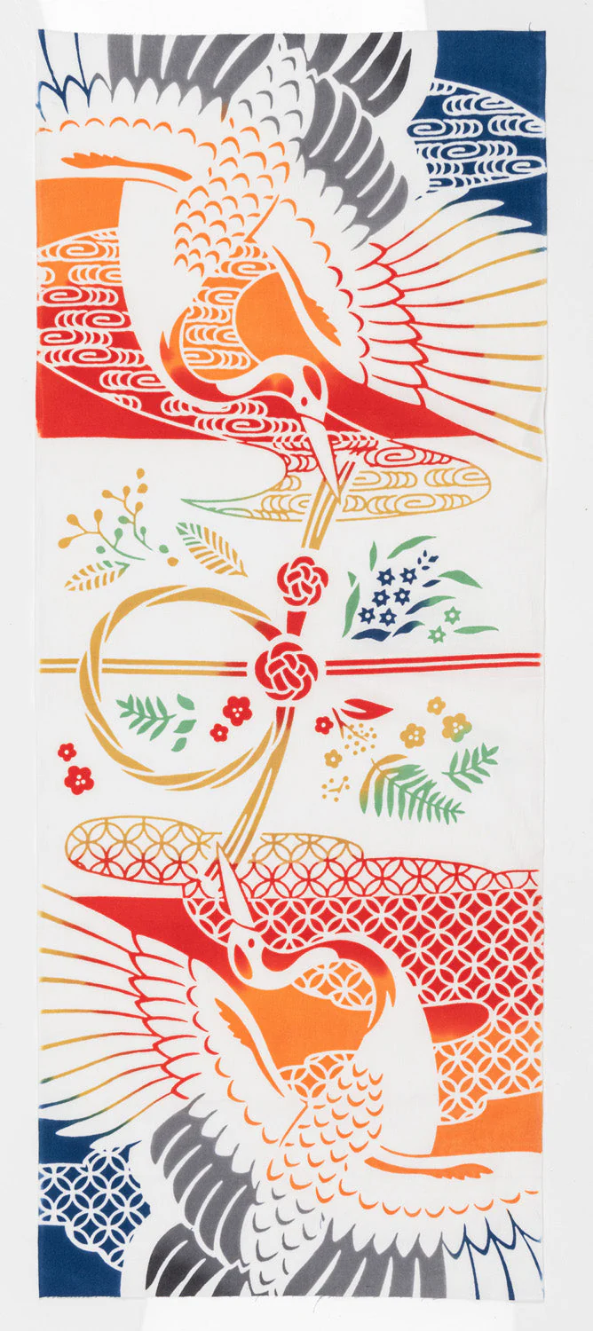 Lucky Cranes Japanese Wall Tapestry Set - Image 3