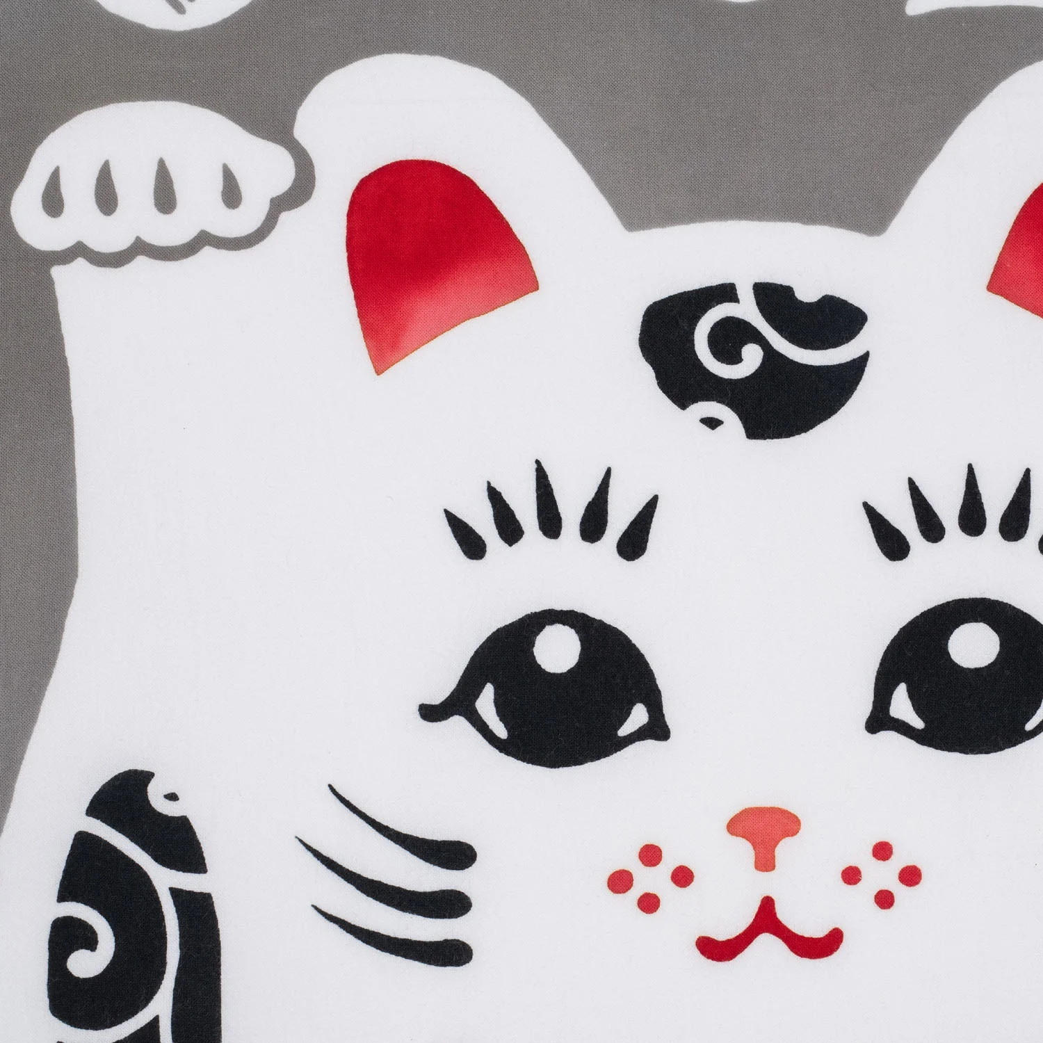 Maneki Neko Japanese Tenugui Wall Hanging Set - Image 3