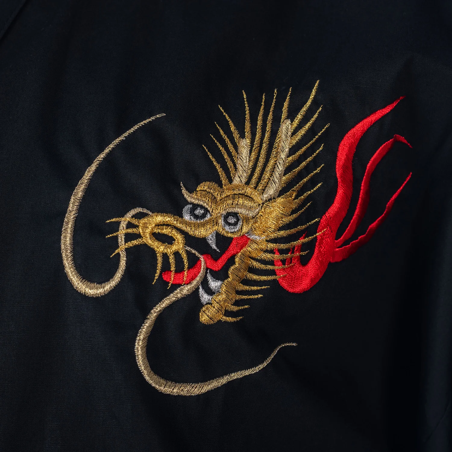 Mens Black Dragon Cotton Japanese Kimono - Image 3