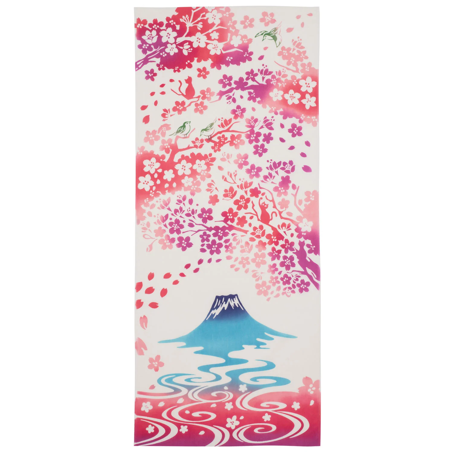 Mount Fuji and Cherry Blossom Japanese Tapestry Set - Image 3