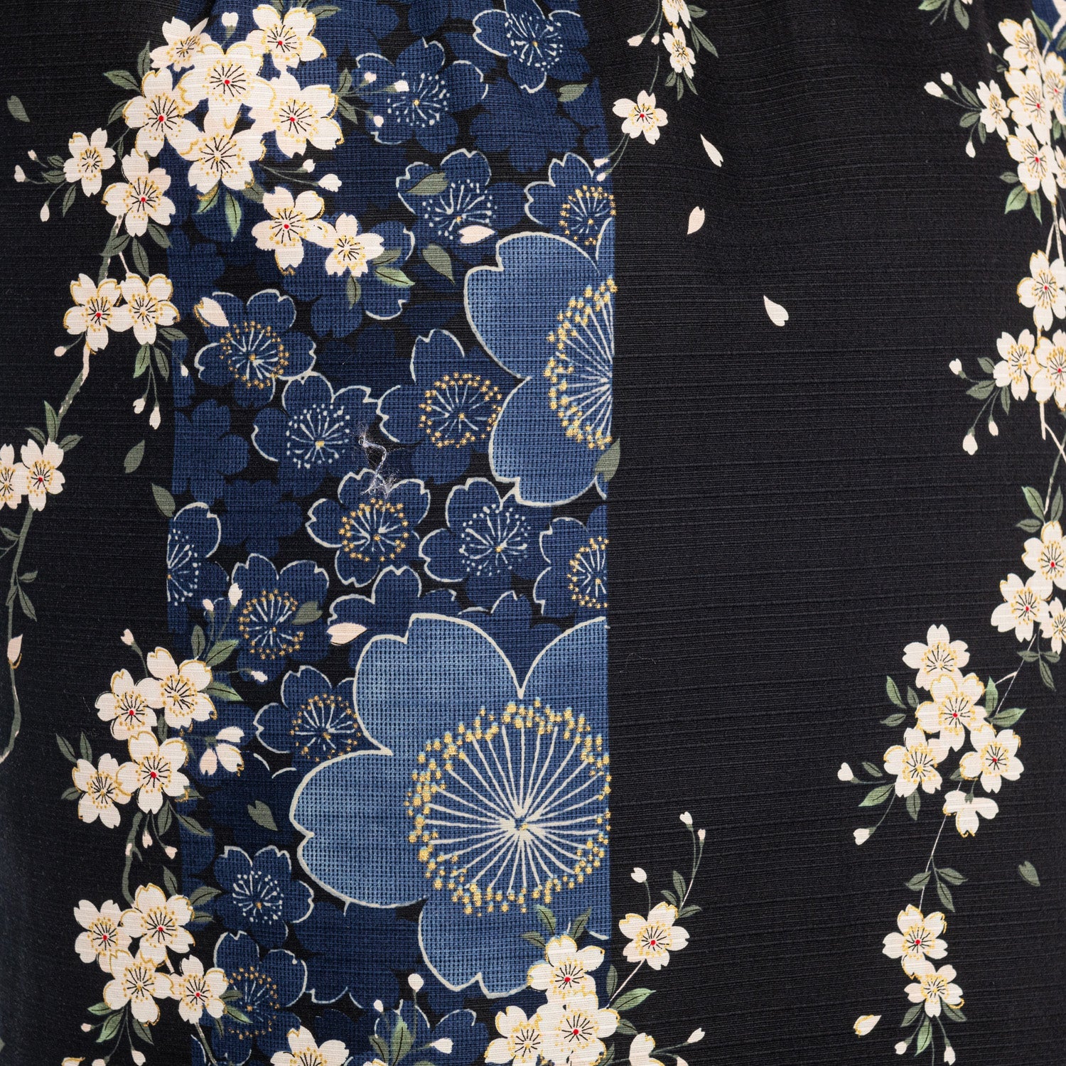 Navy Cherry Blossom Extra Large Japanese Yukata - Image 5