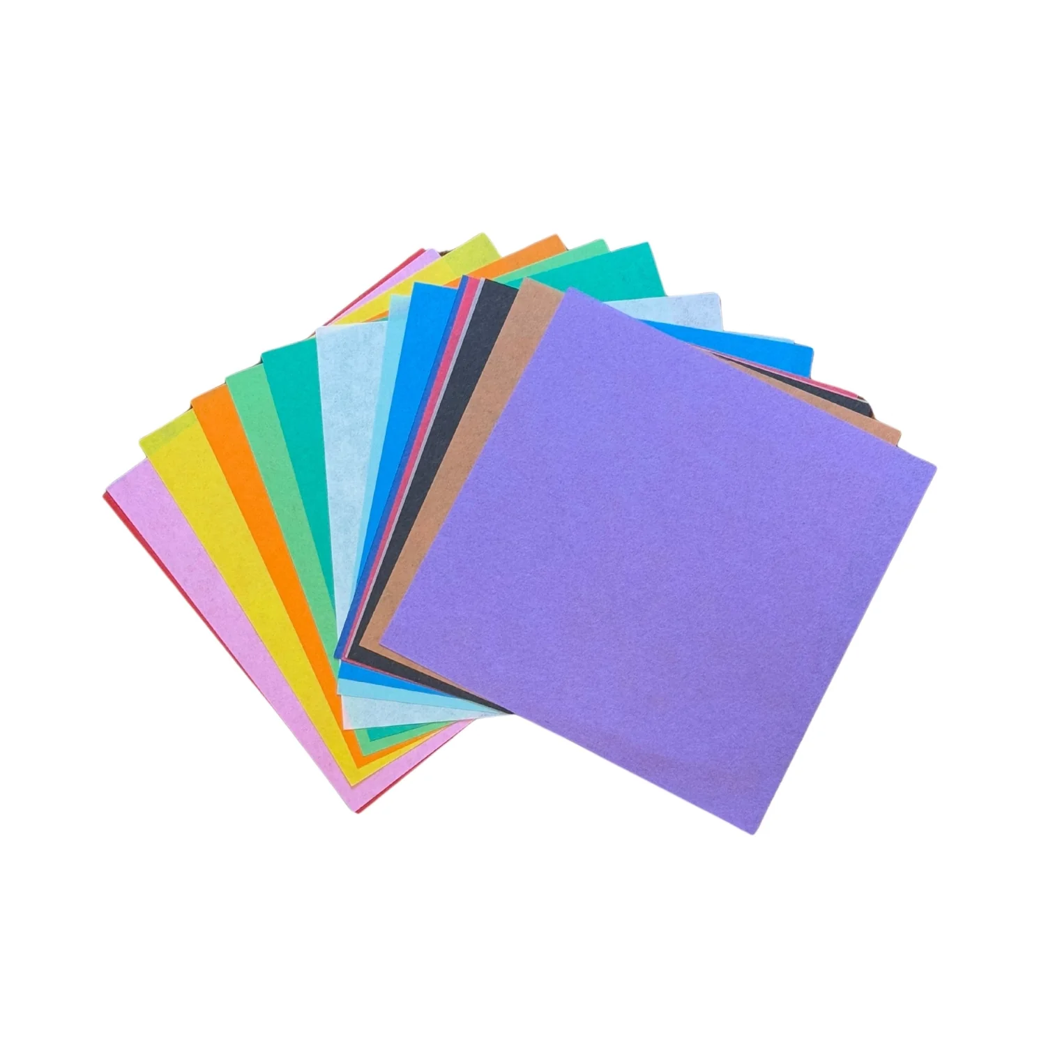 Pack 15 Medium Sheets Plain Mixed Colours Japanese Origami Paper - Image 3