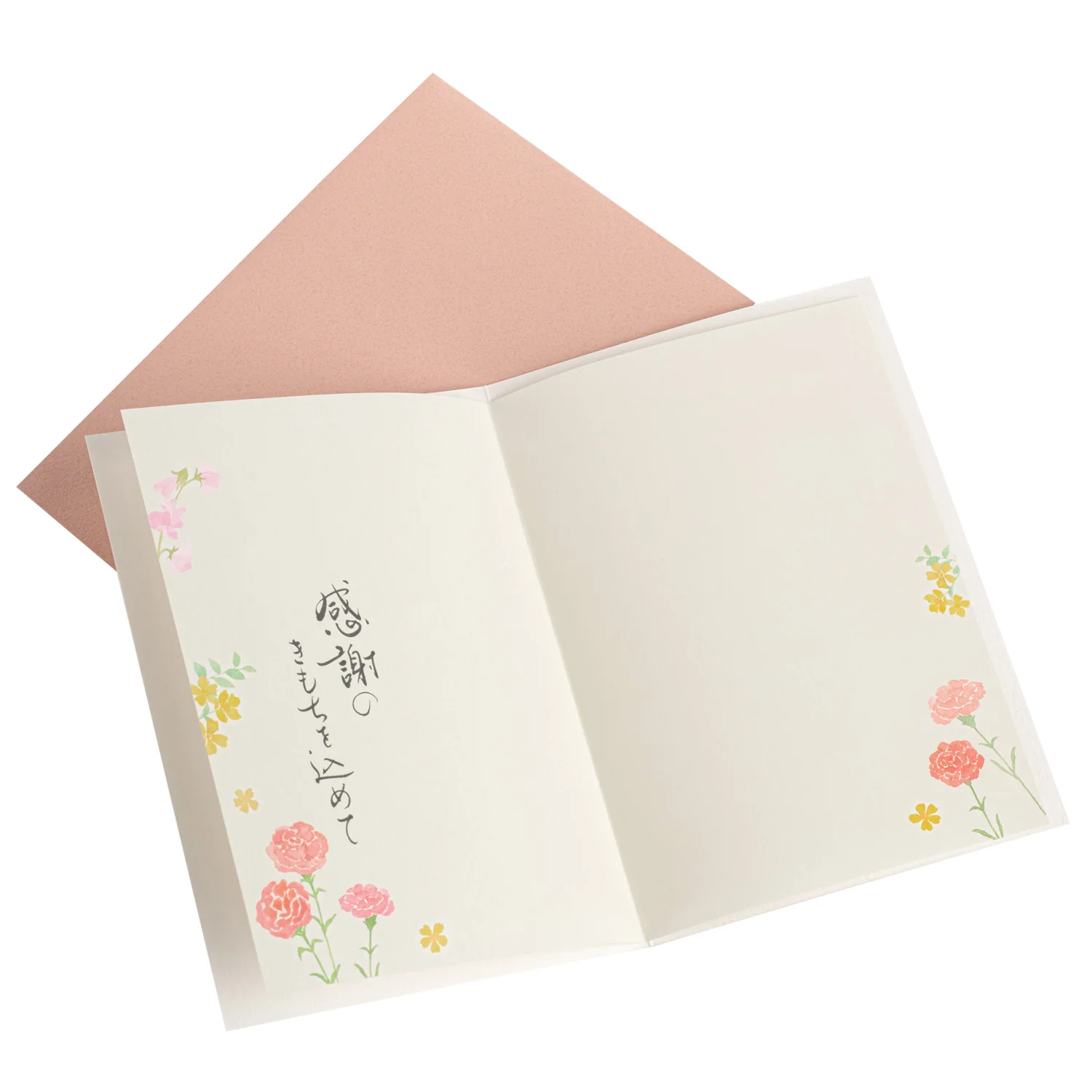 Pink Carnation Japanese Mothers Day Card - Image 3