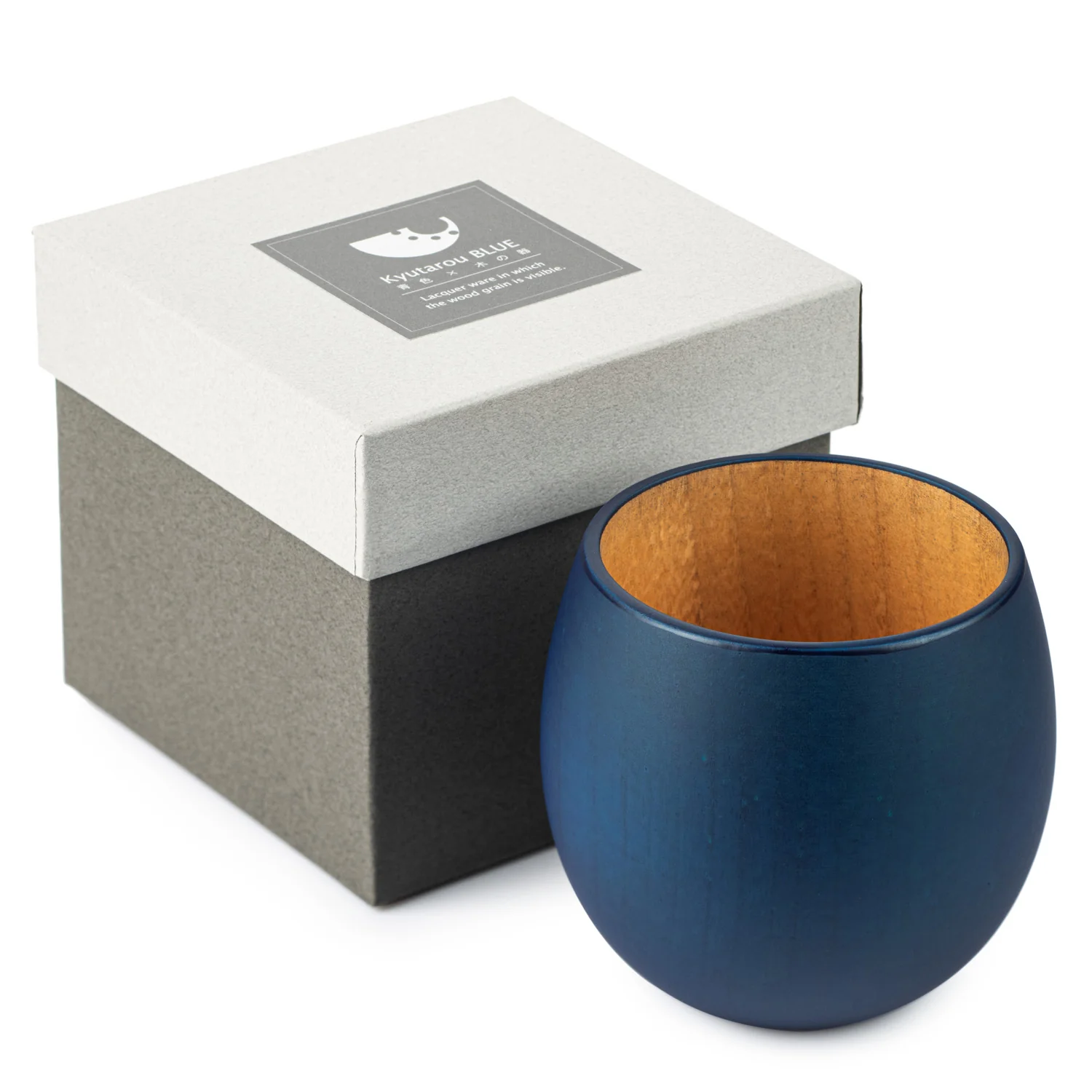 Premium Blue Japanese Wooden Teacup - Image 4