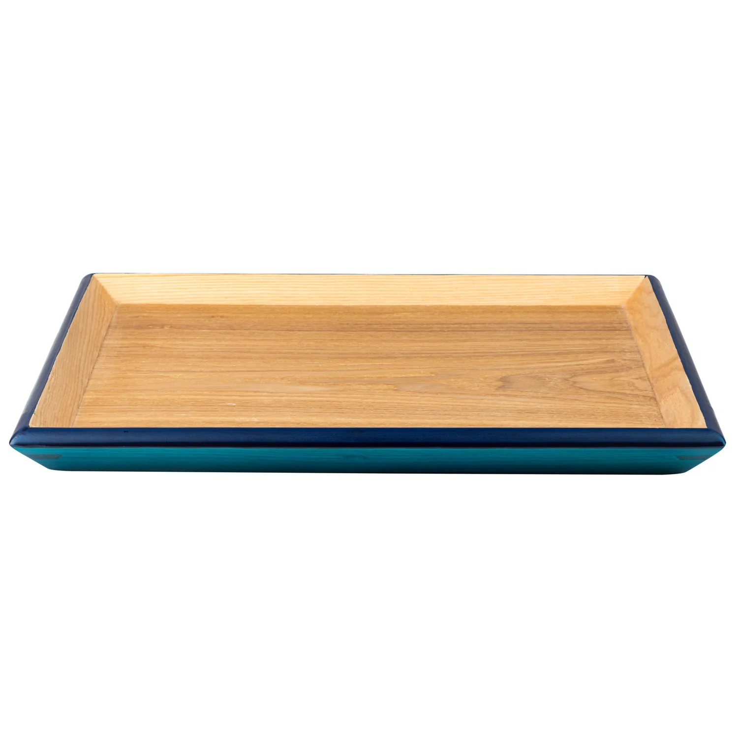 Premium Turquoise Japanese Wooden Tray - Image 2