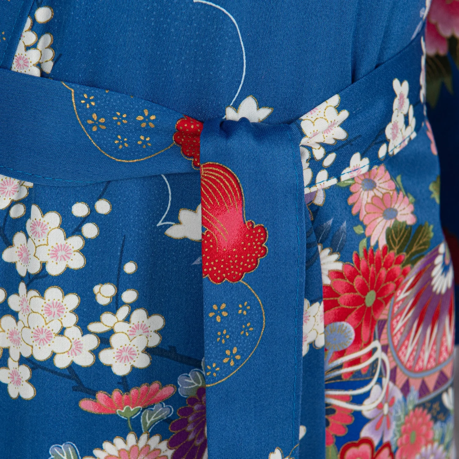 Princess Blue Age 8 to 9 Japanese Girls Kimono - Image 3