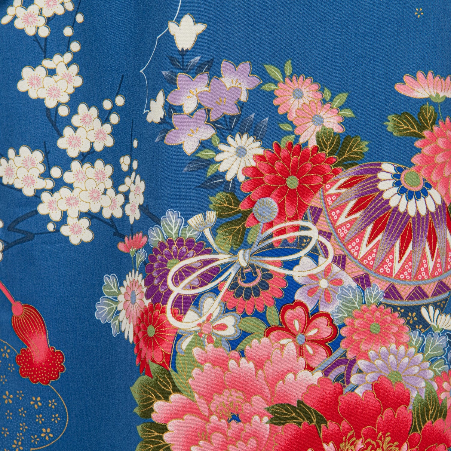Princess Blue Age 8 to 9 Japanese Girls Kimono - Image 4