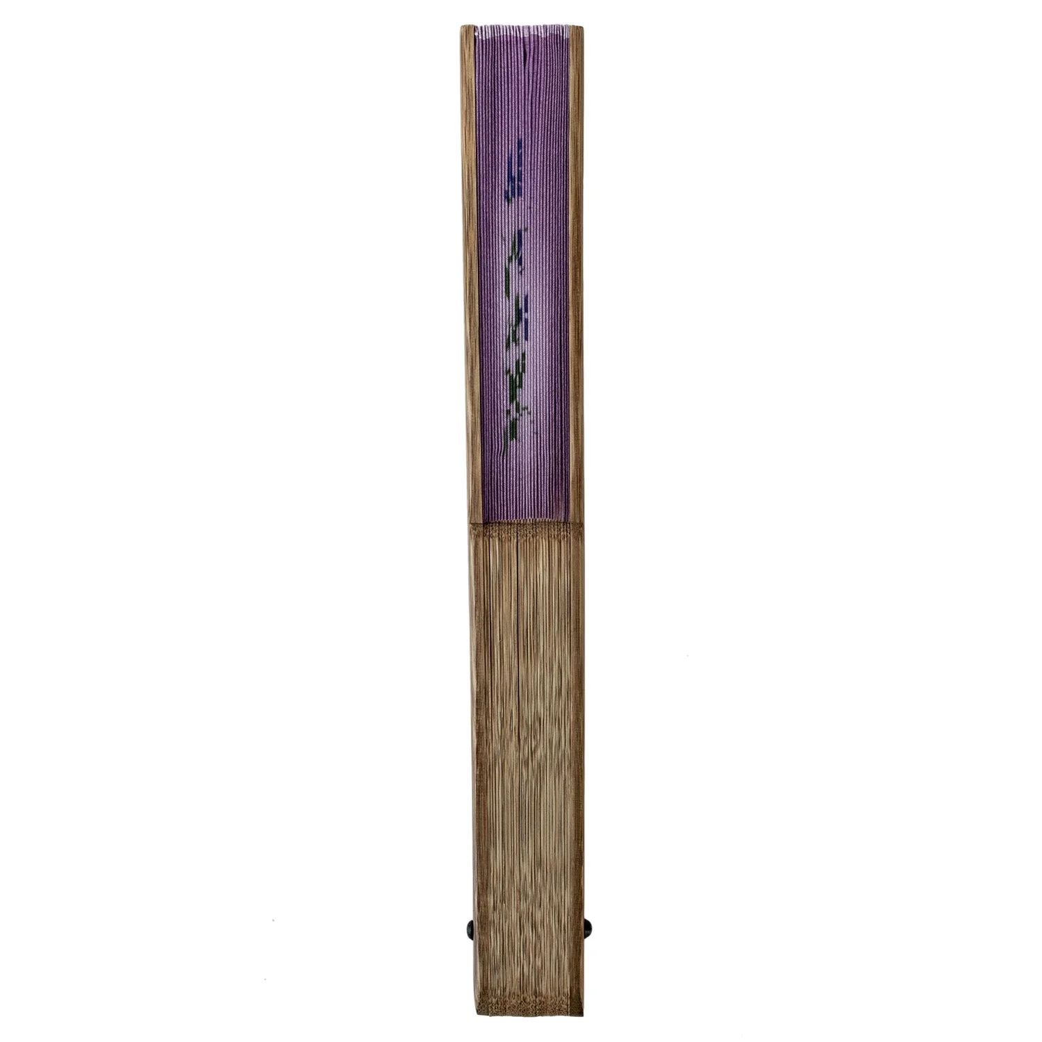 Purple Bellflower Japanese Folding Fan - Image 2