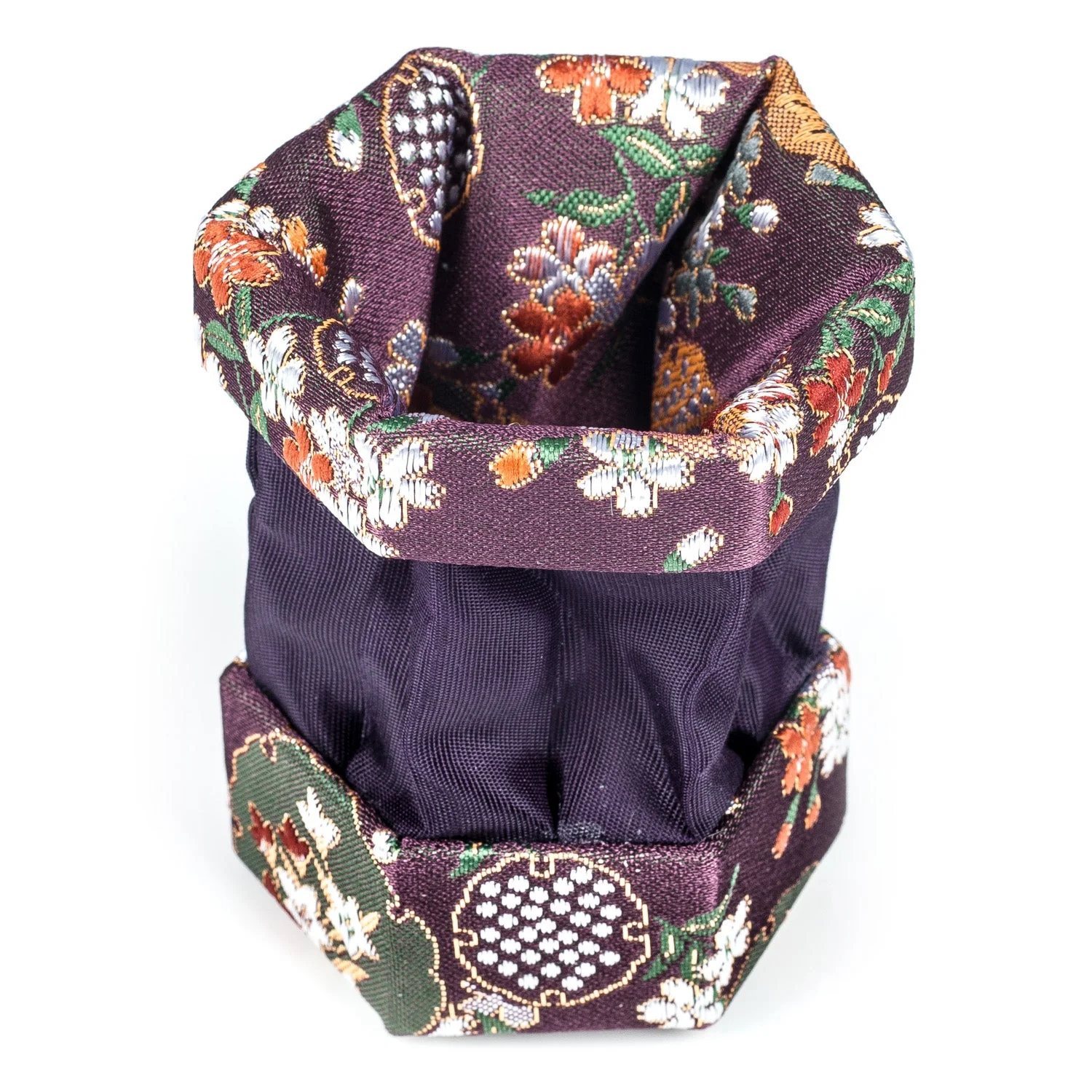 Purple Floral Traditional Japanese Jewellery Box - Image 2