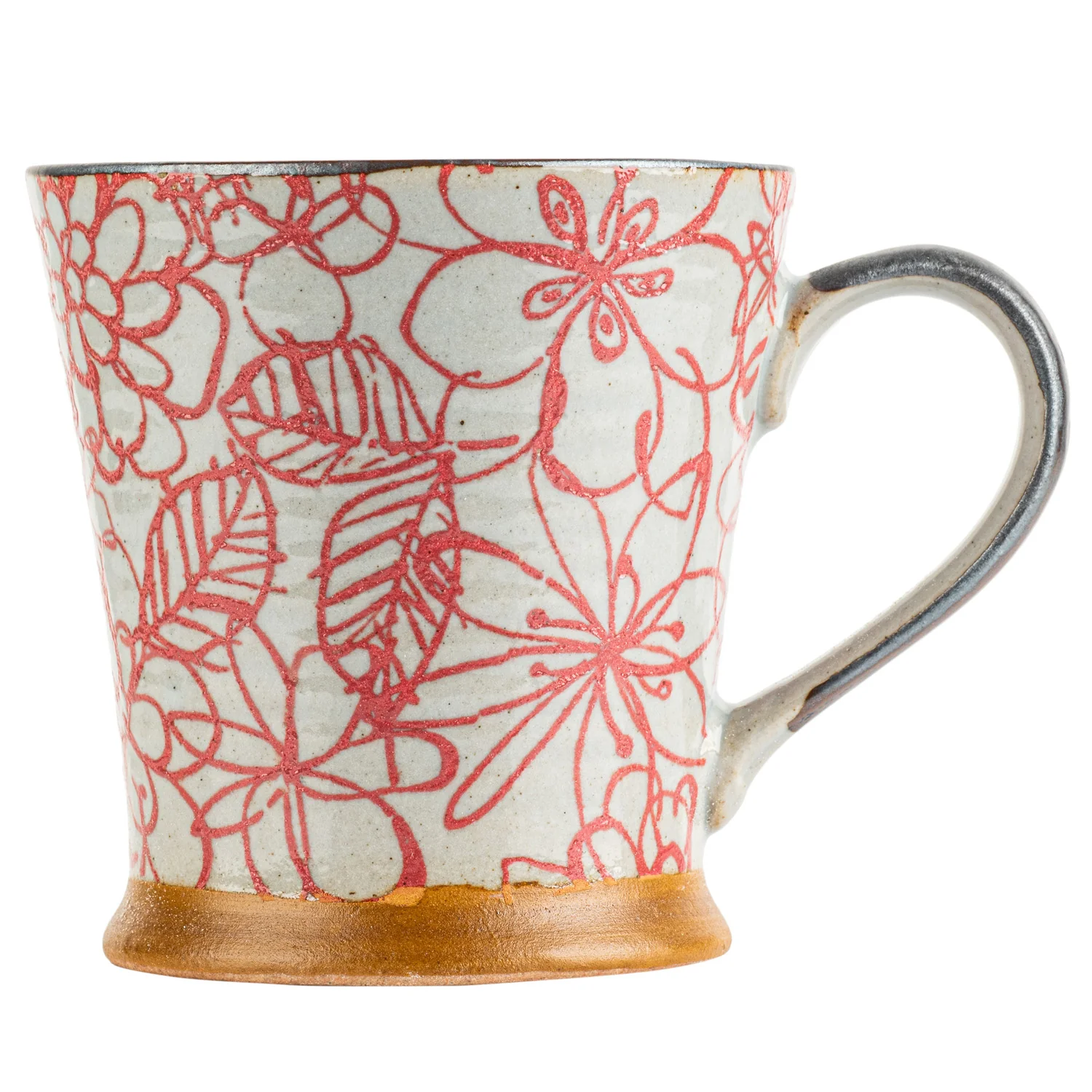 Red Flower Garden Japanese Mug - Image 2