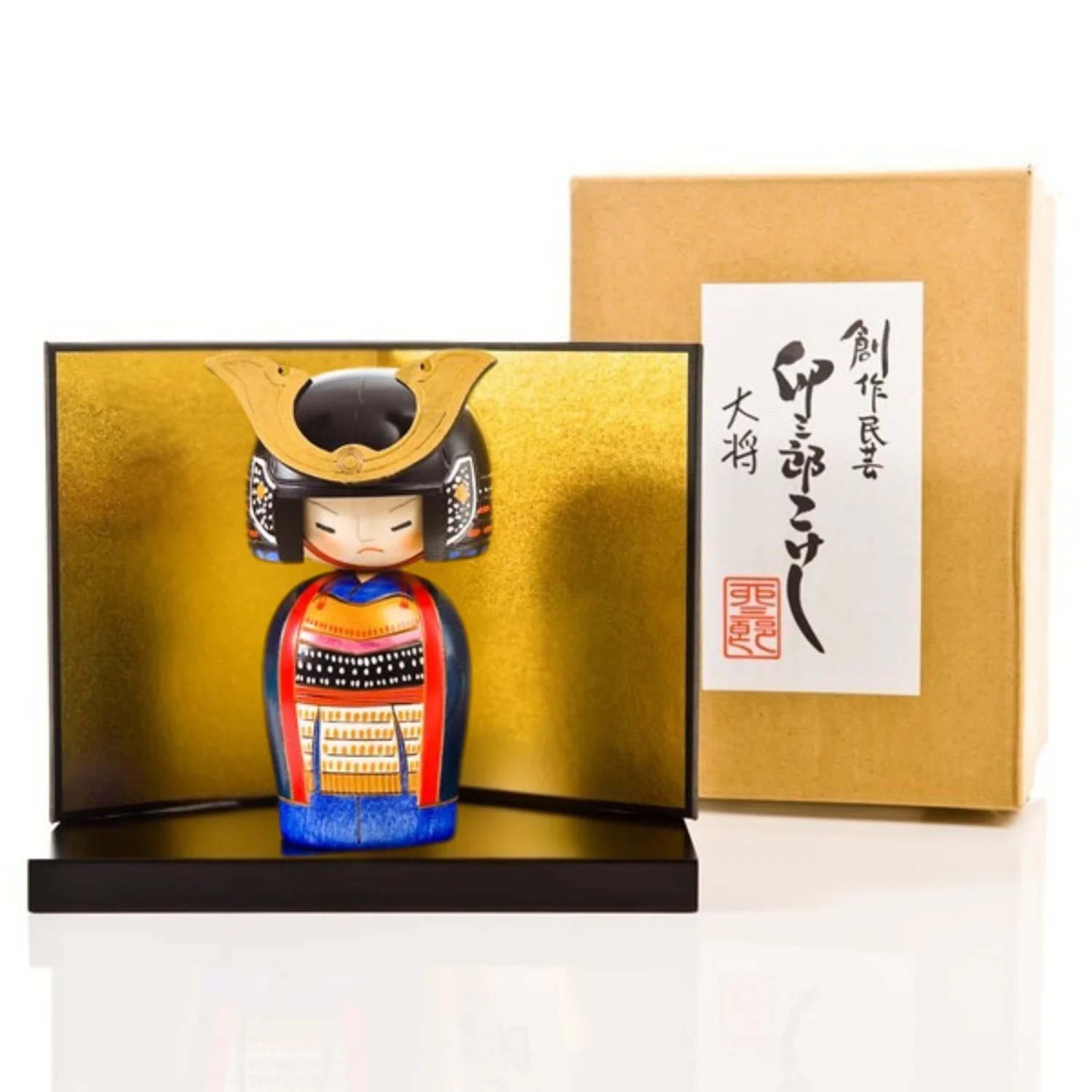 Samurai General Japanese Kokeshi Doll - Image 5