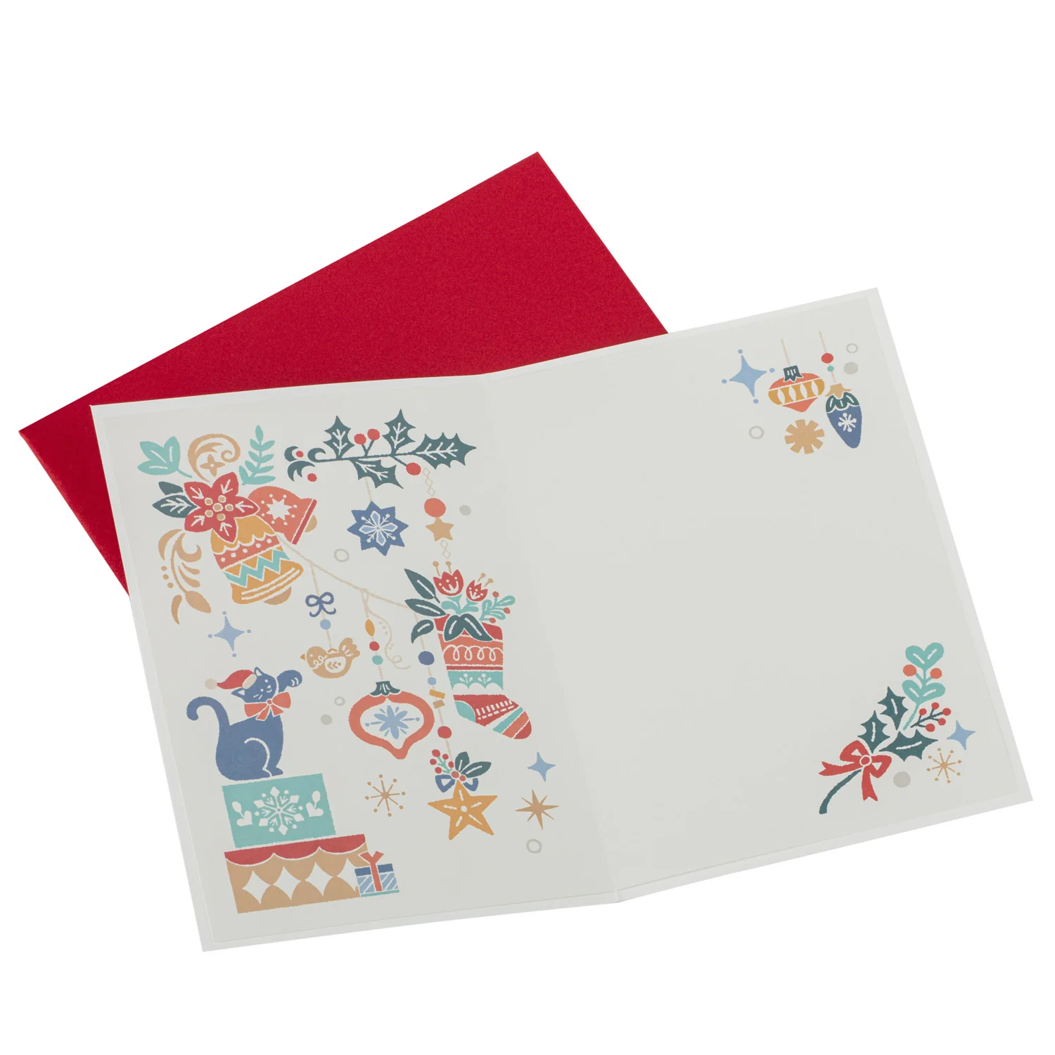 Santas Decorations Japanese Xmas Card - Image 3