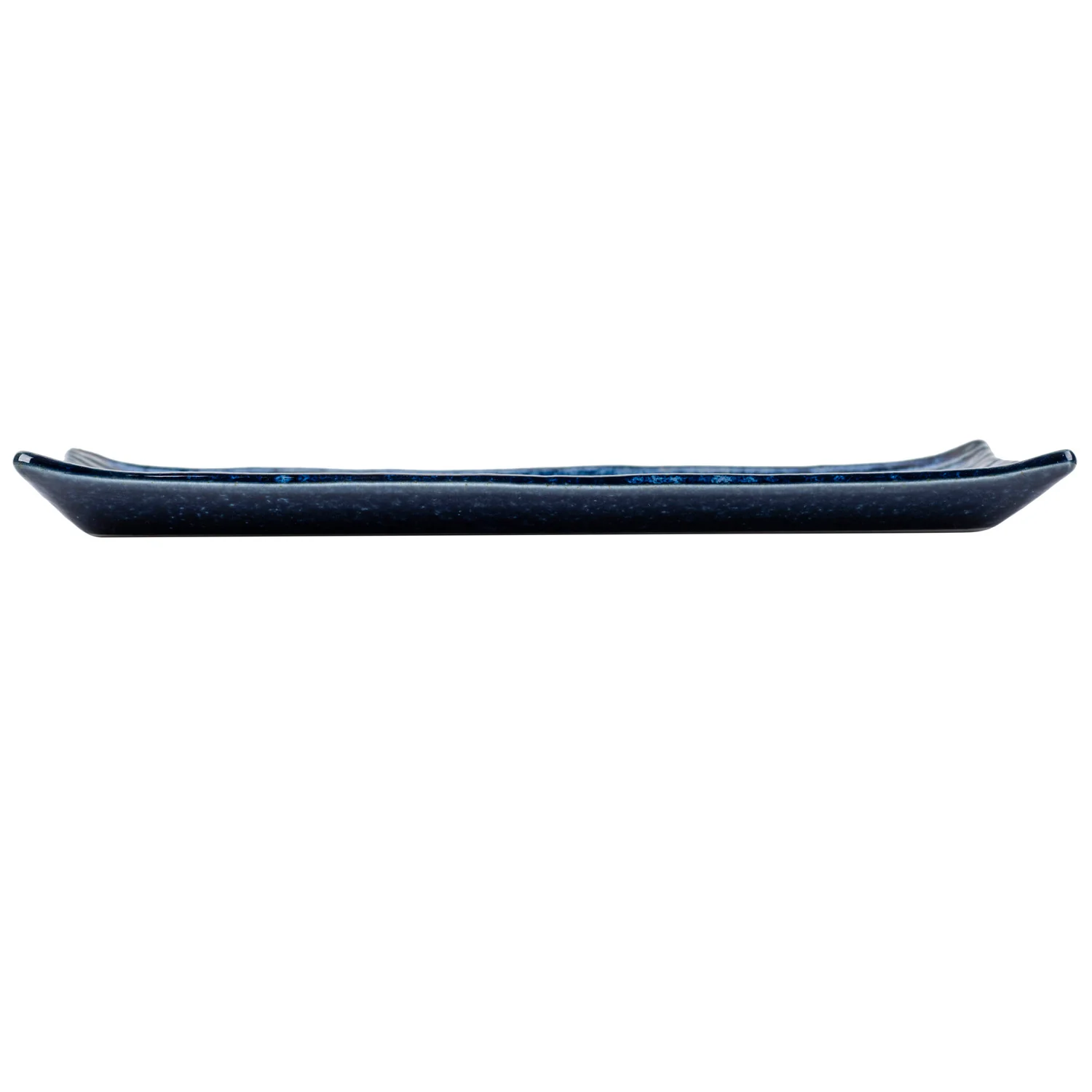Shinogi Blue Ribbed Japanese Ceramic Plate - Image 4